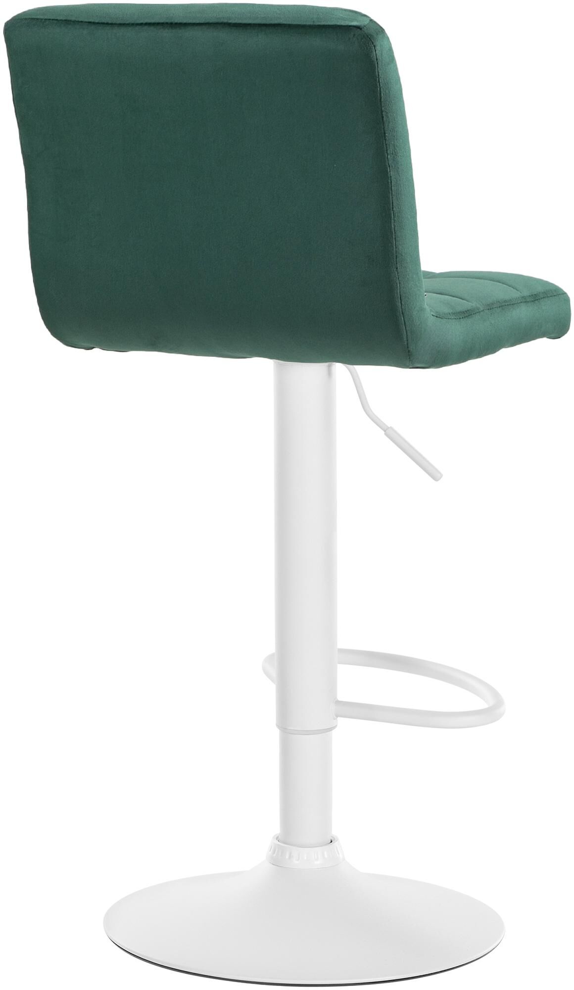 Barhocker Peru Samt weiß, grün