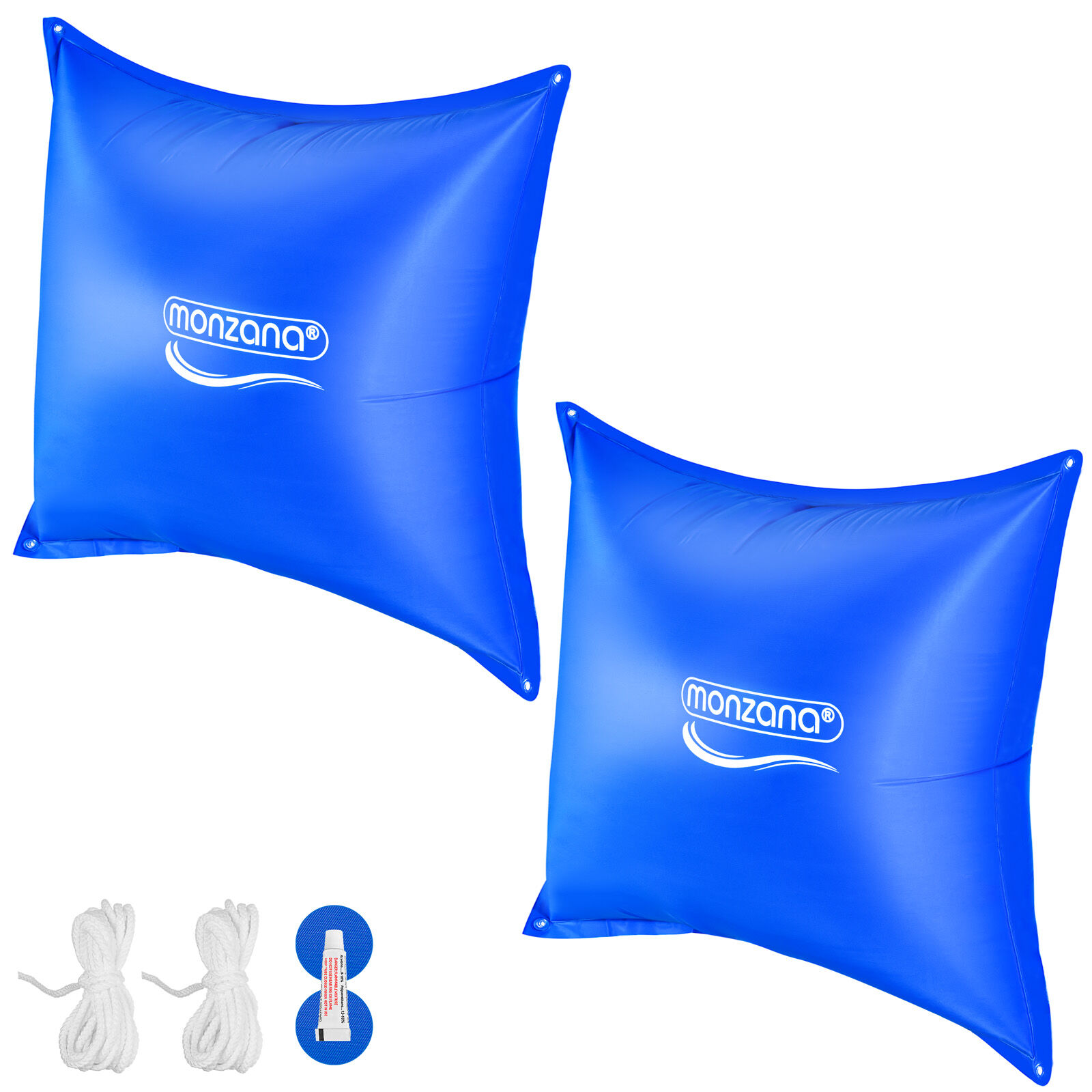 Poolkissen 2er-Set Blau 120x120cm -20°C