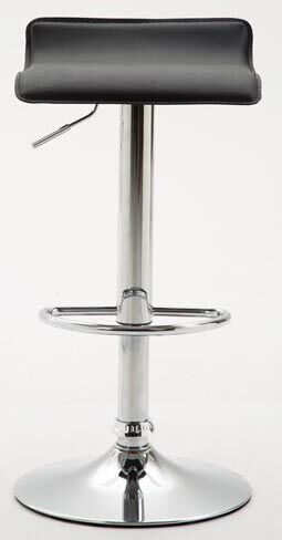 2er Set Barhocker Dyn V2 Kunstleder chrom, schwarz