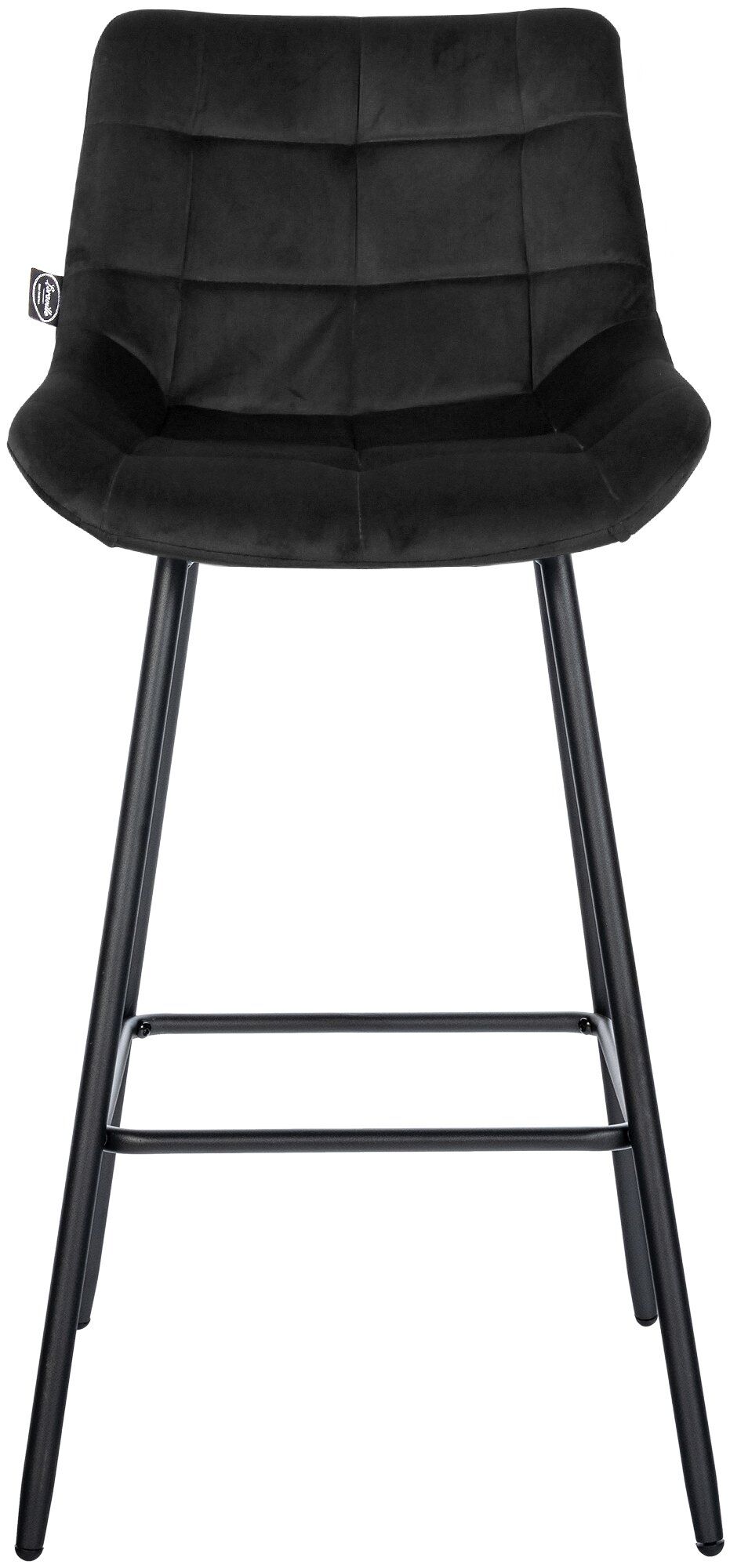 Barhocker Weston Samt, schwarz
