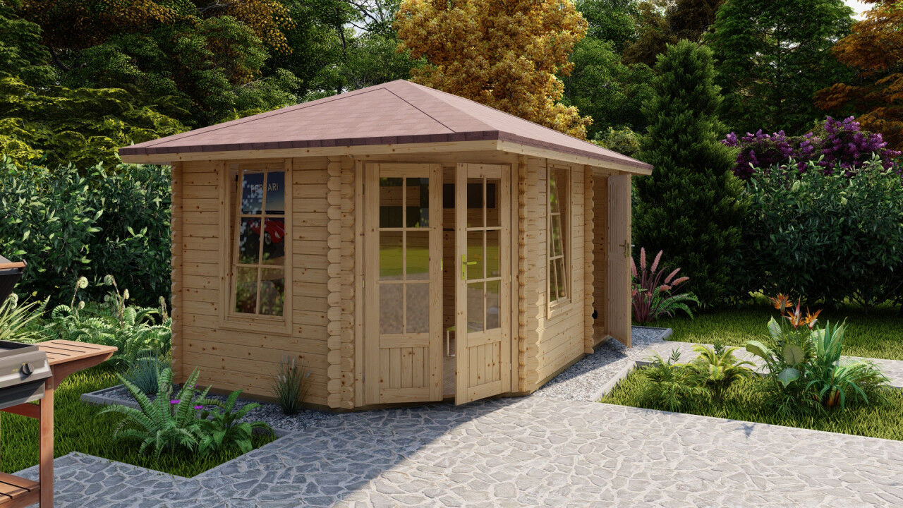 5 Eck Gartenhaus Norwegen 9