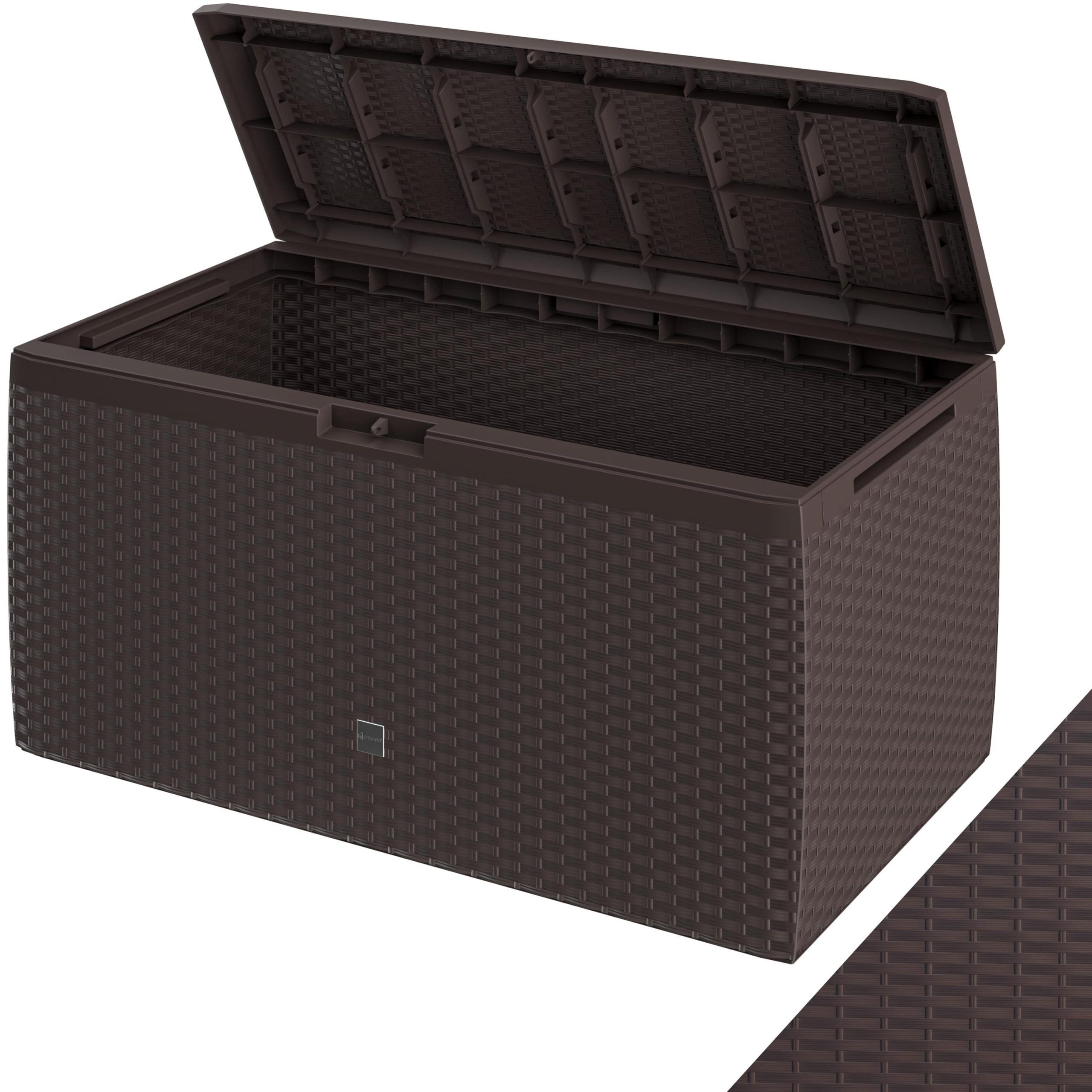 Gartenbox 290L Braun Rato Plus mit Rollen wetterfest
