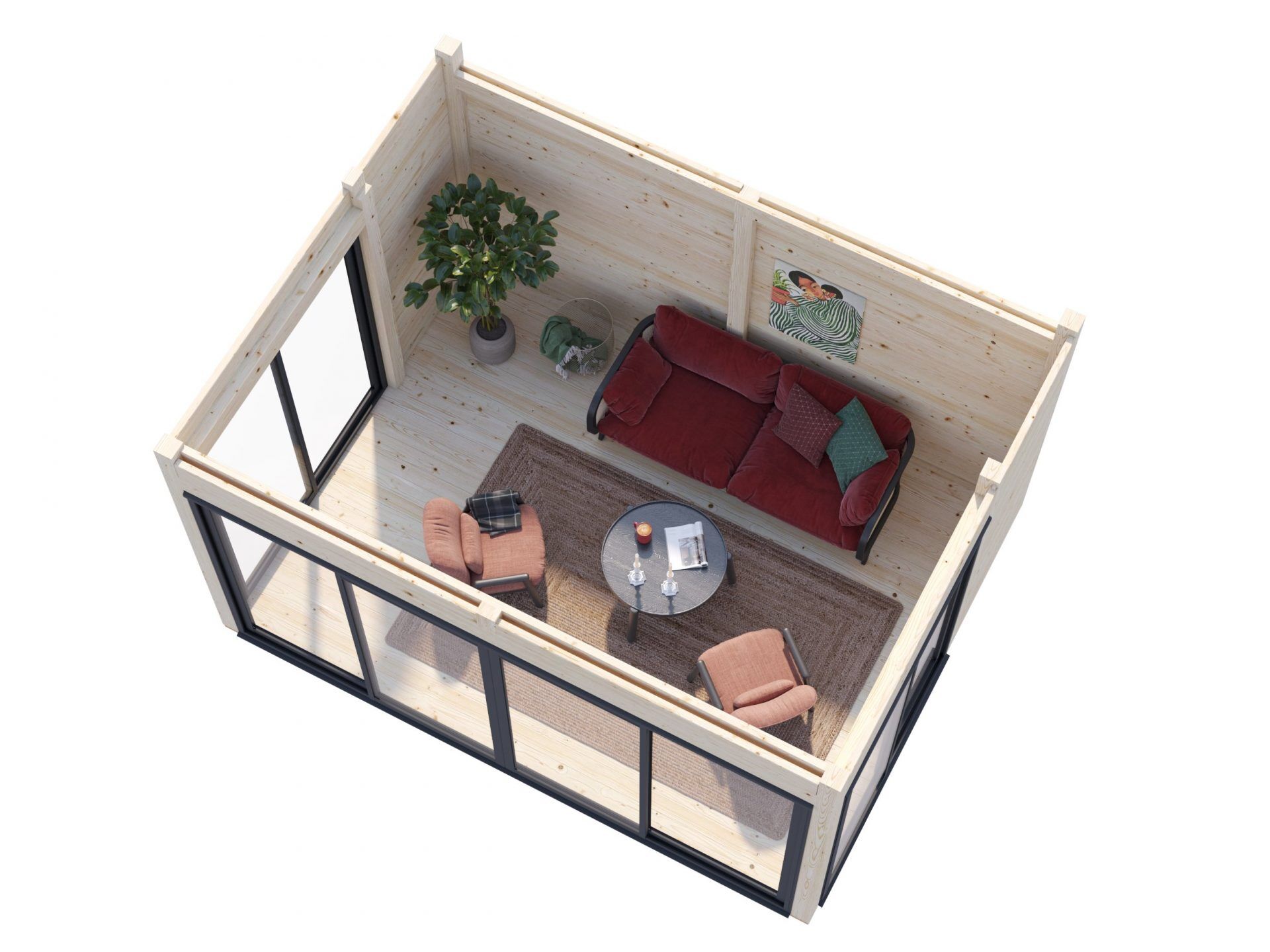 Palmako Pavillon Serena 12,6 m² Set 2 Slide