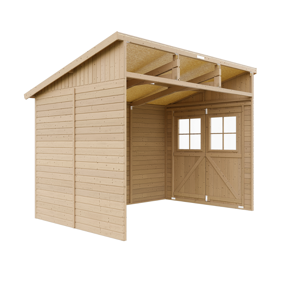 Gerätehaus Ida M339 – Holz Gartenhaus 201 x 297 cm – 6 m2