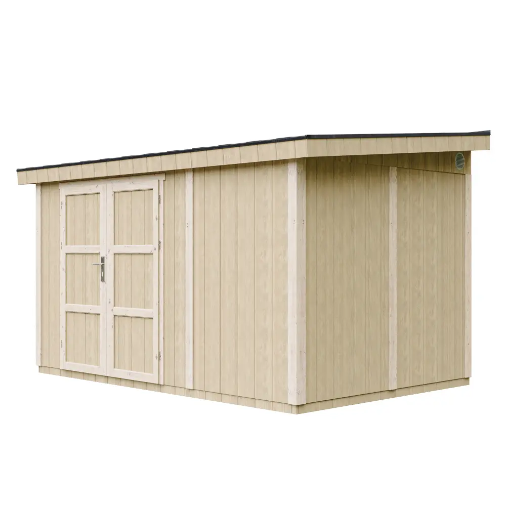 Pultdach Gartenhaus Norge 12 mit LP® SmartSide® M939 – 236 x 368 cm – 9 m2
