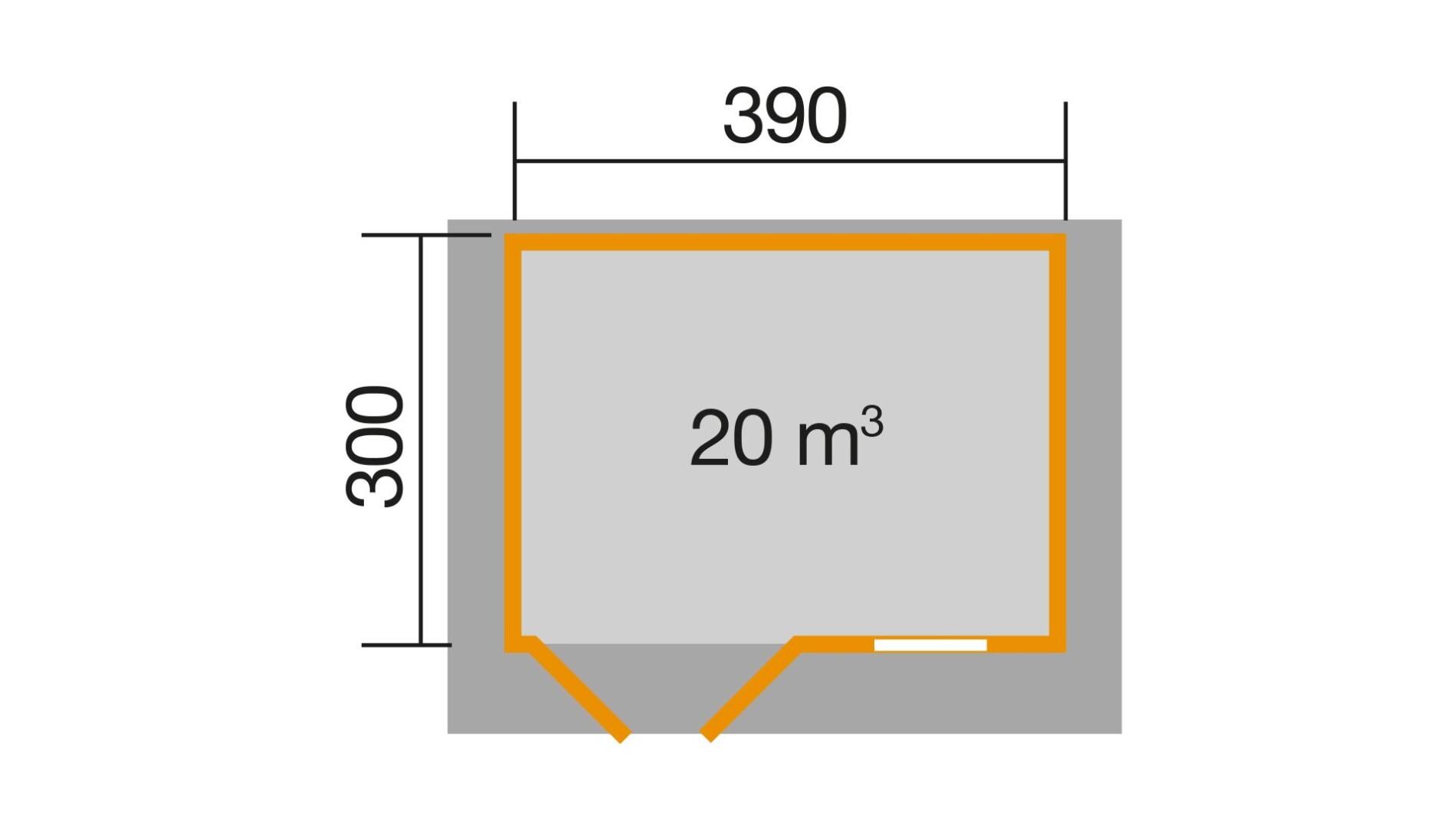 weka Gartenhaus 401 - 4,4x3,9m