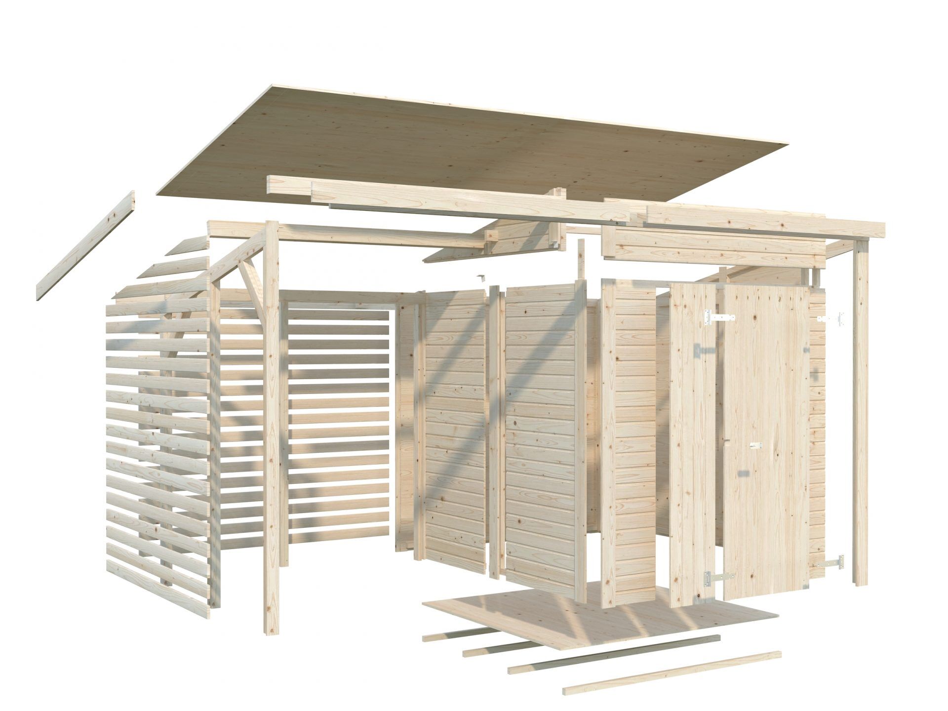 Palmako Gerätehaus Leif 3,0+2,9 m²