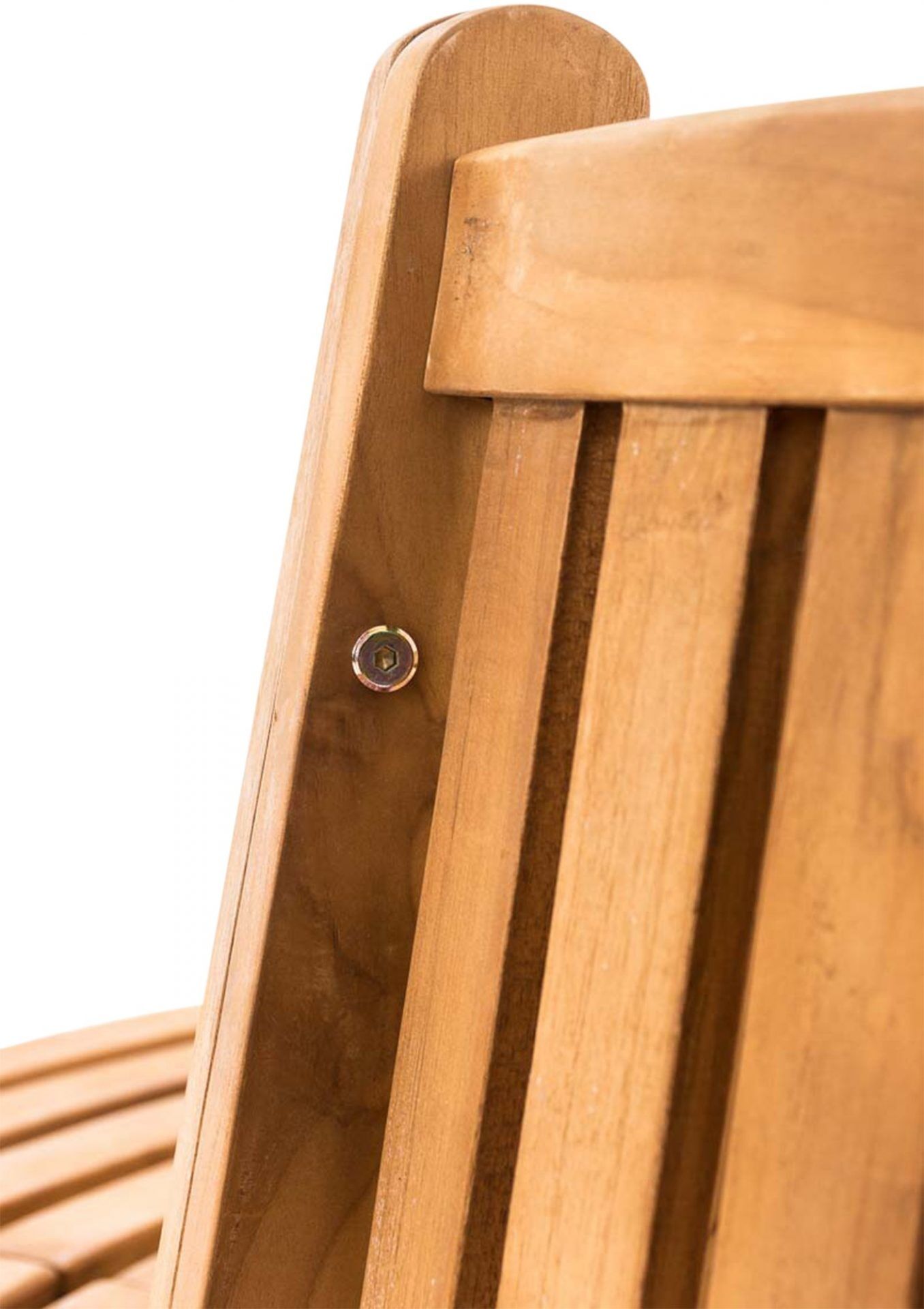 Baumbank Leming halbrund 200 cm, teak