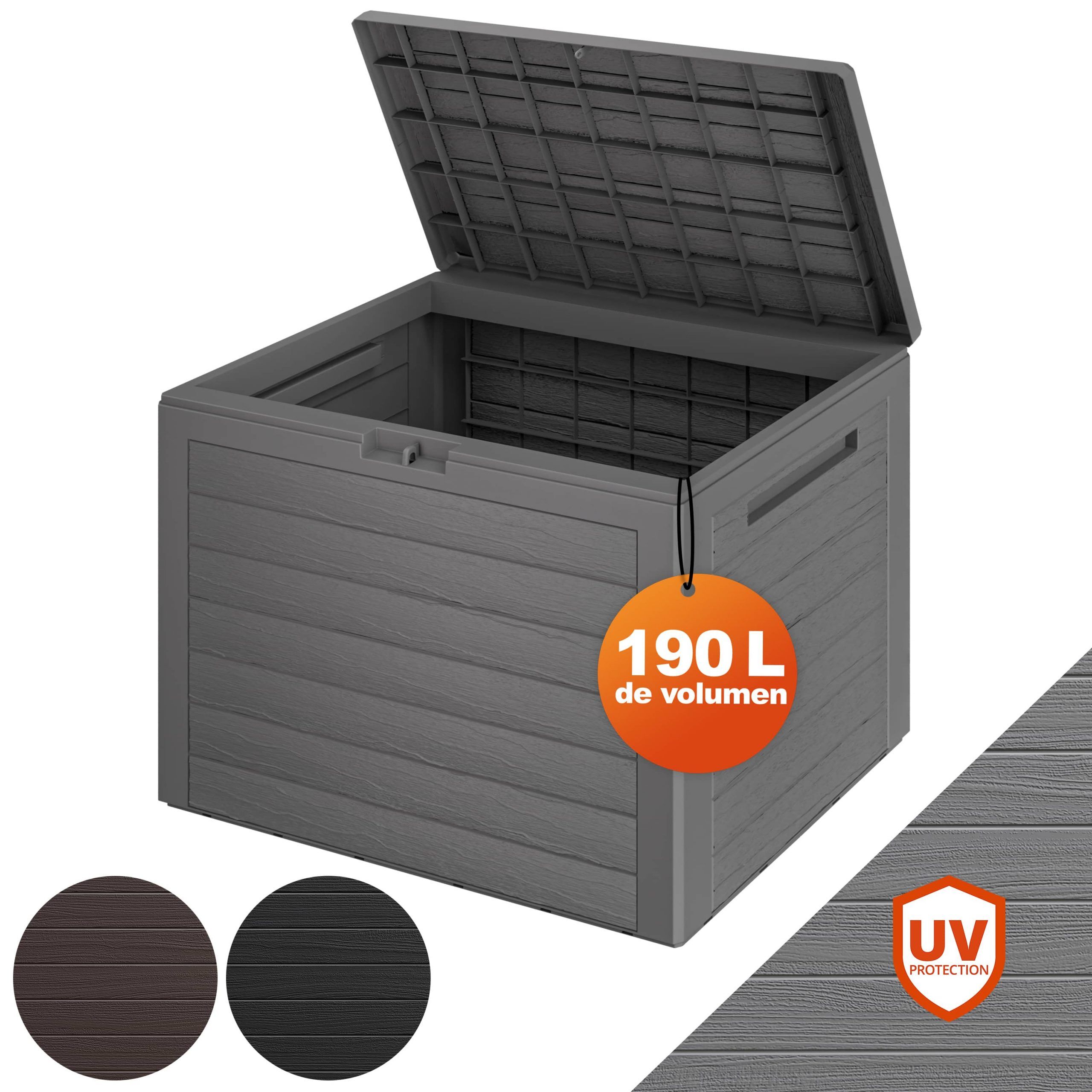 Auflagenbox Lille Grau 190L