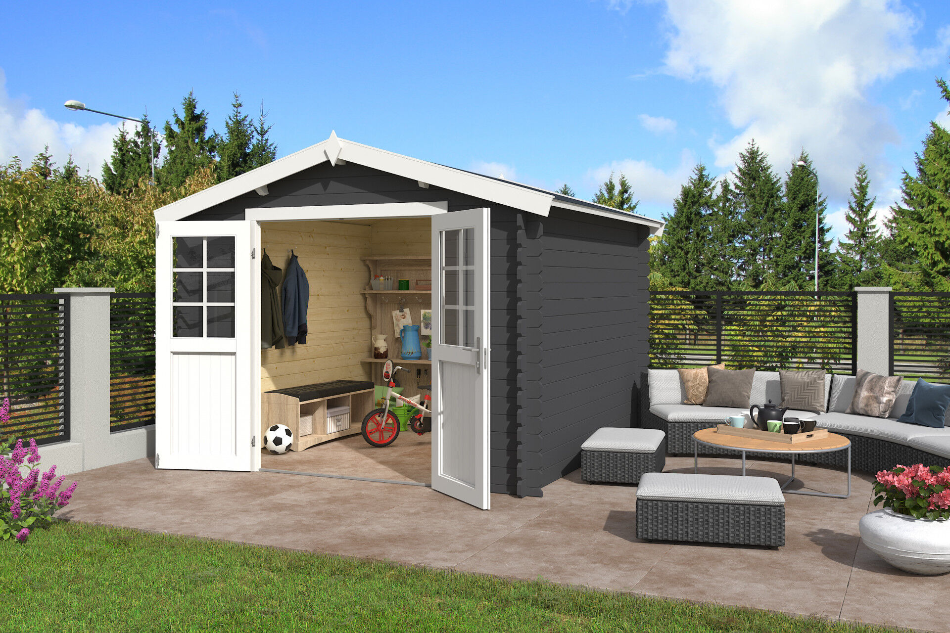 Lasita Maja Gerätehaus Norah 275