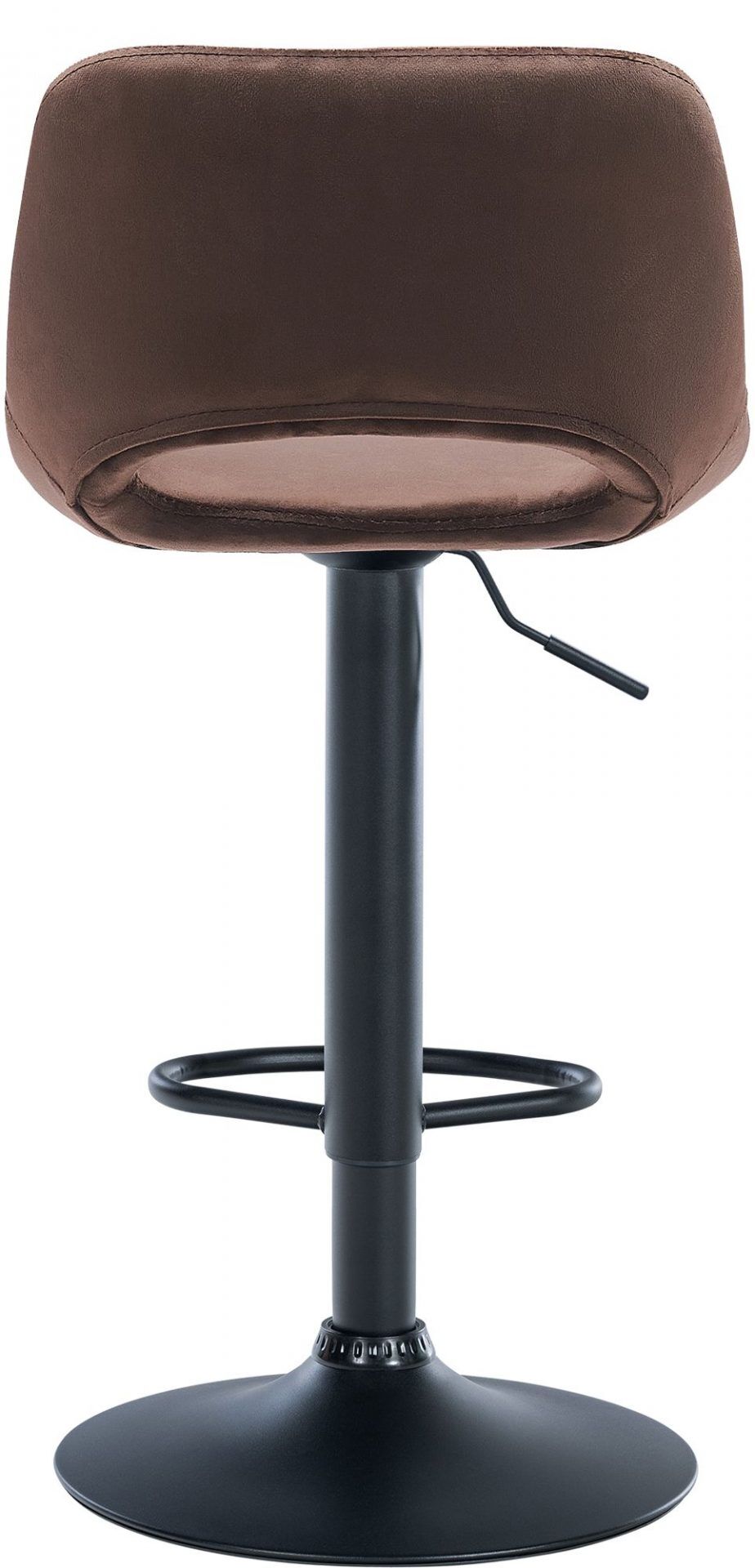 Barhocker Camden Samt schwarz, braun