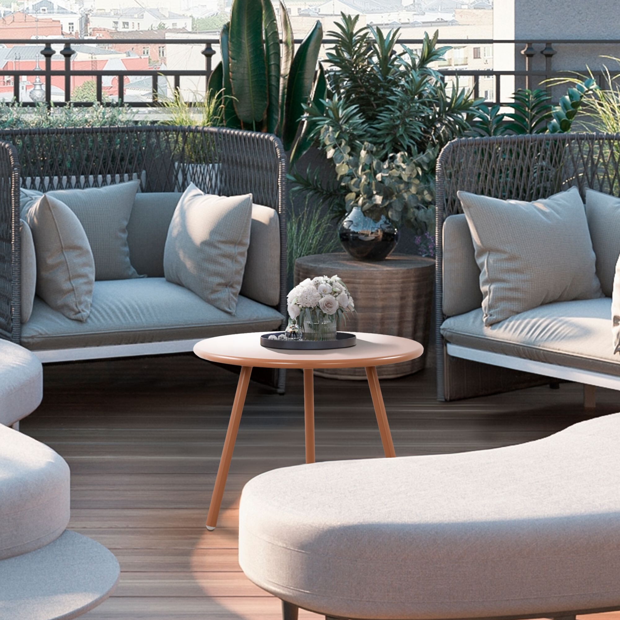 Couchtisch Minot, terracotta