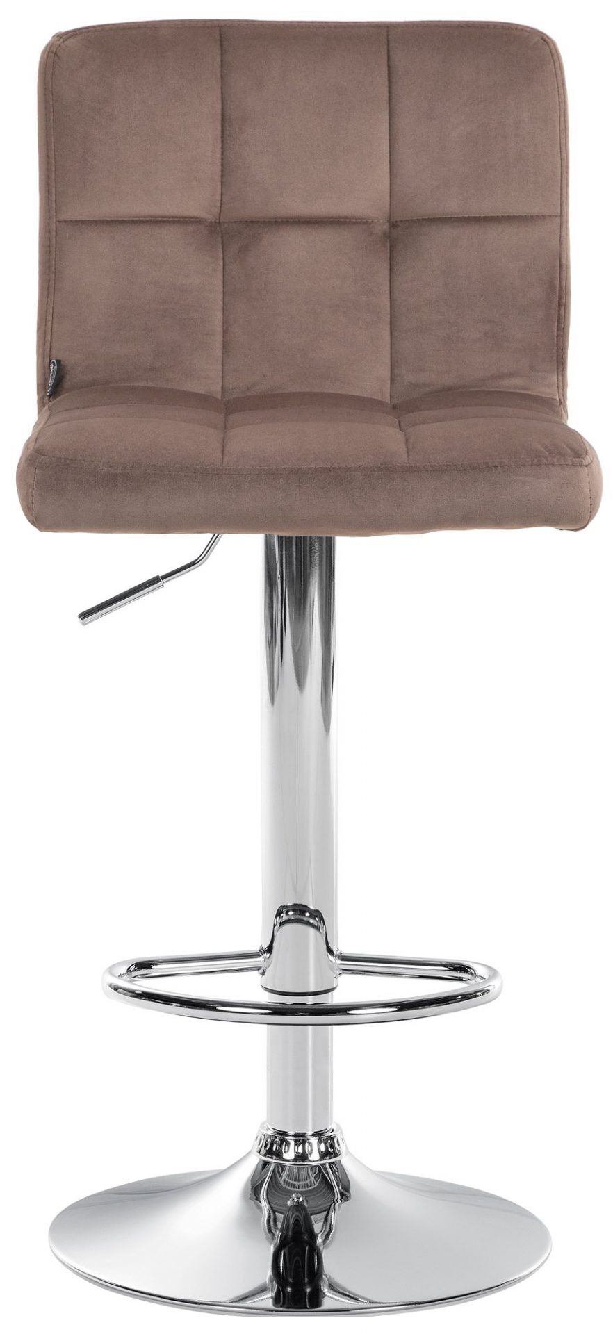 2er Set Barhocker Peru Samt chrom, braun