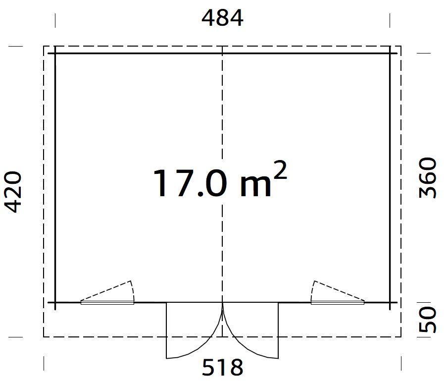 Palmako Gartenhaus Klara 17,0 m²