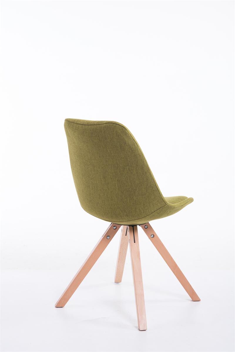 Besucherstuhl Toulouse Stoff Natura Square, grün