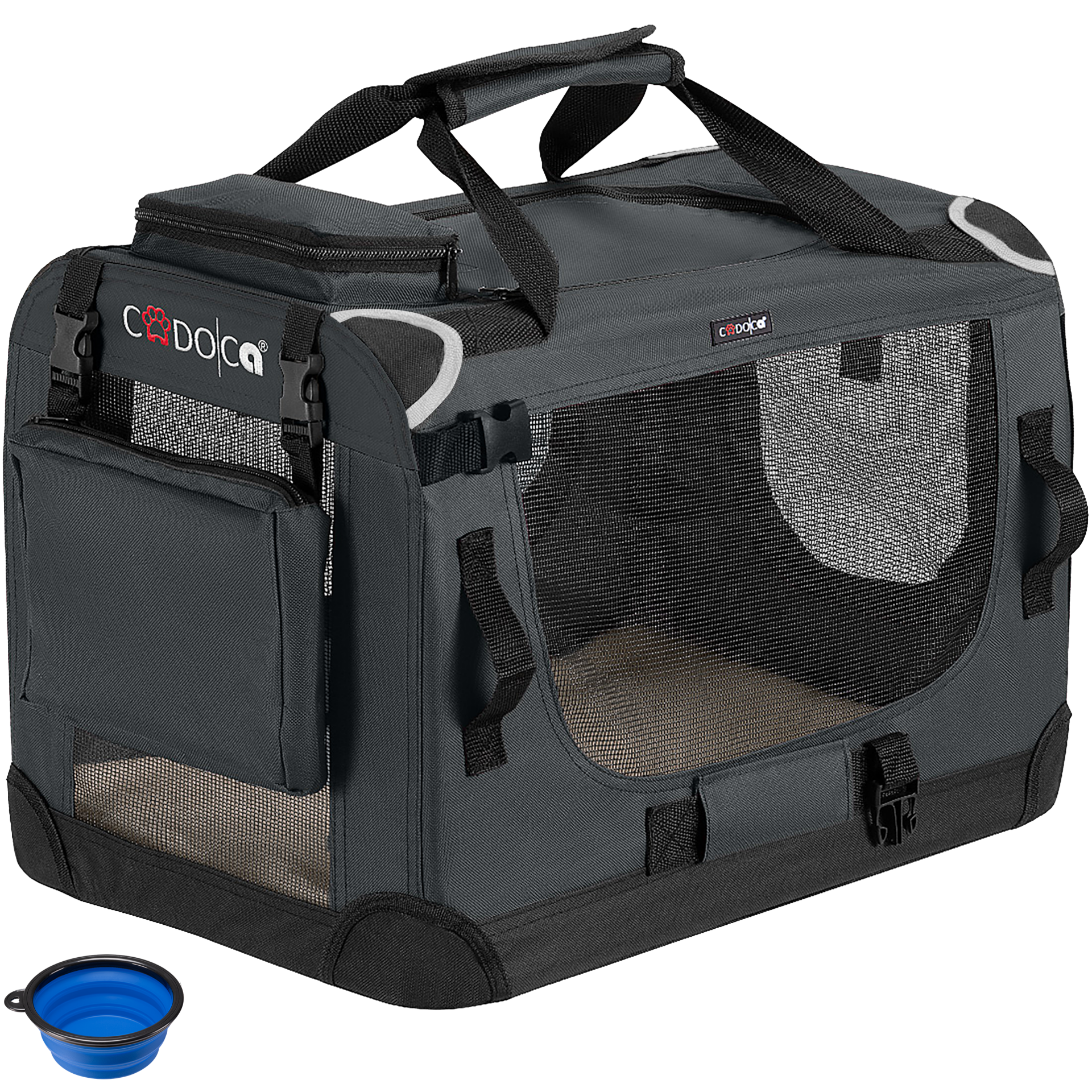 Hundebox faltbar S 50x34x36cm Anthrazit