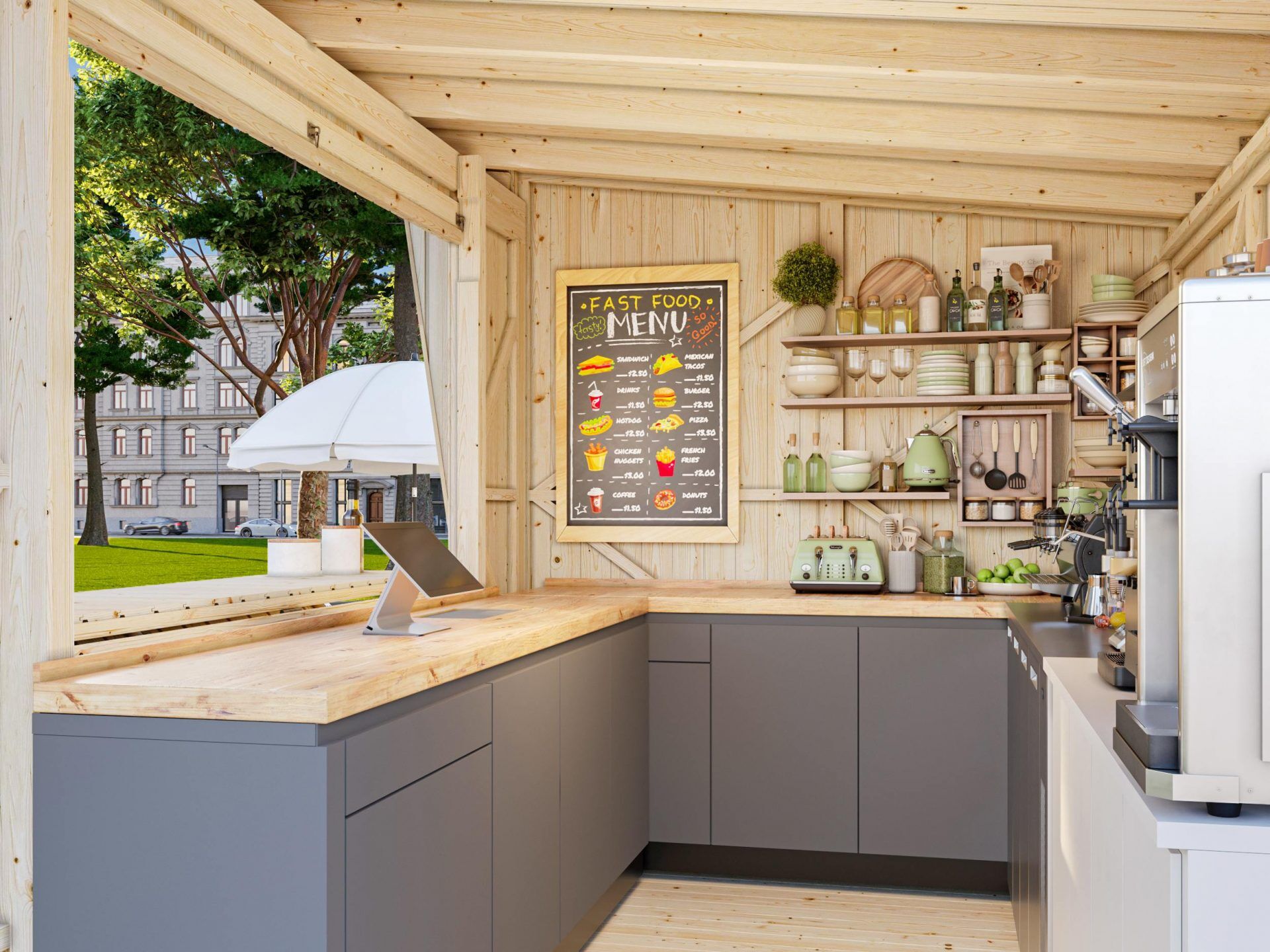 Palmako Marktstand Kira 7,7 m²