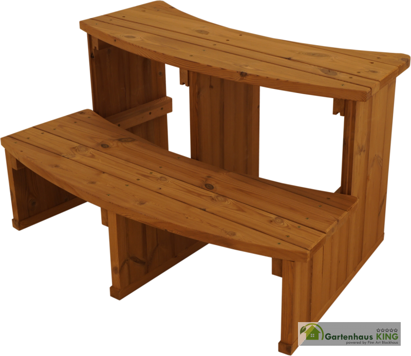 Thermoholz Treppe extra breit