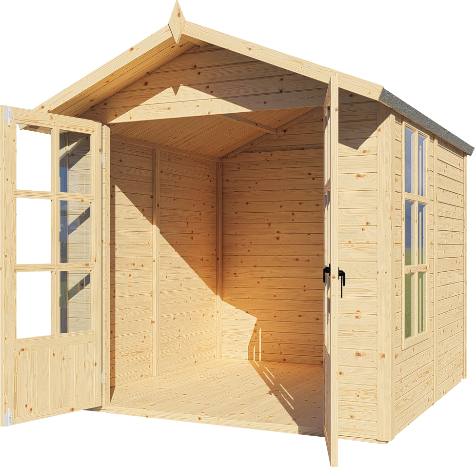 Gartenhaus MELROSE naturbelassen 202 x 207 cm