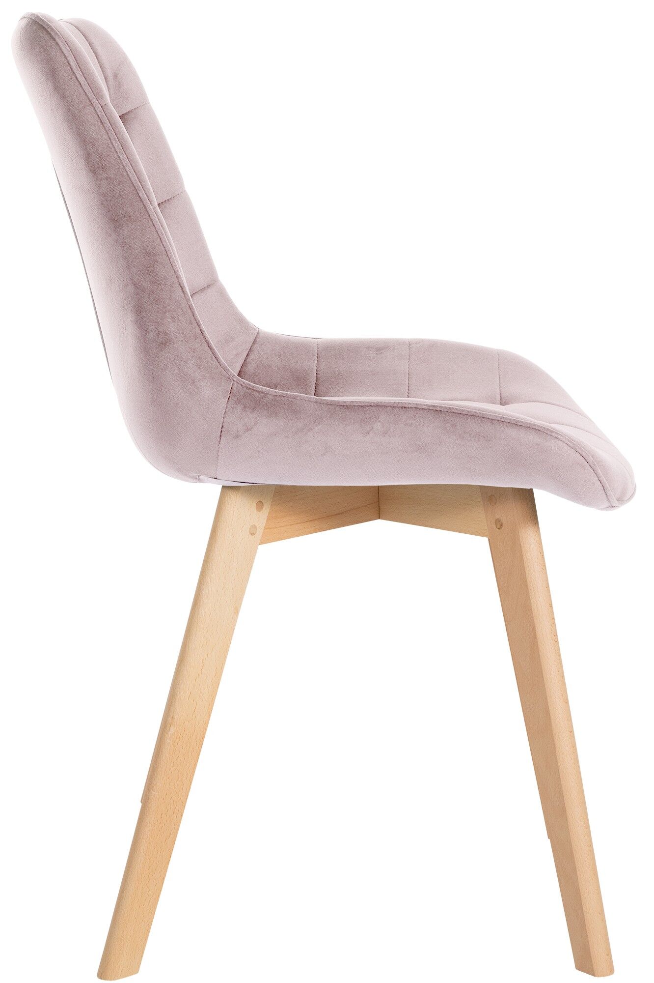 2er Set Stühle Brook Samt, pink