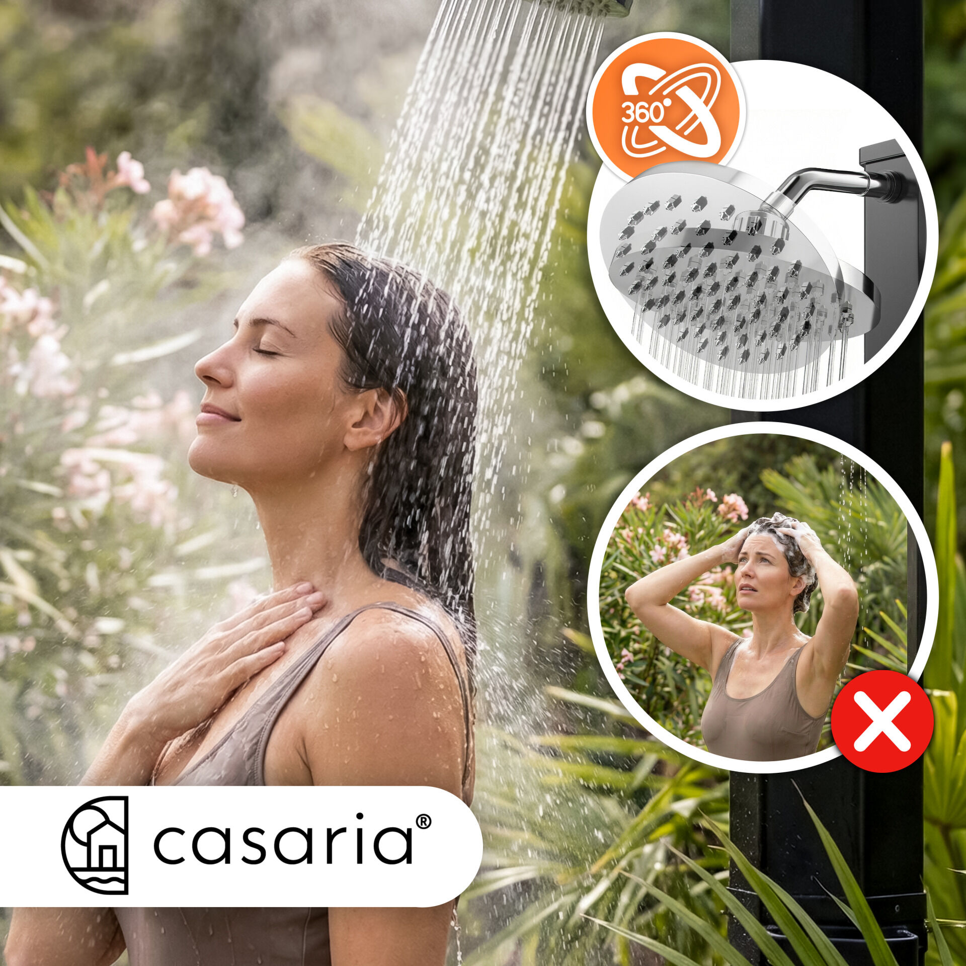 Solardusche Schwarz 35L