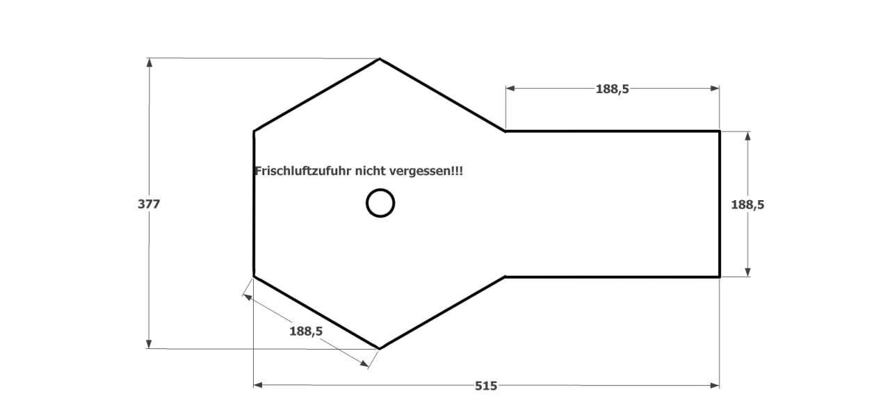 Grundriss Finn Art Grillkota Elegance 9,2 m² mit Anbau