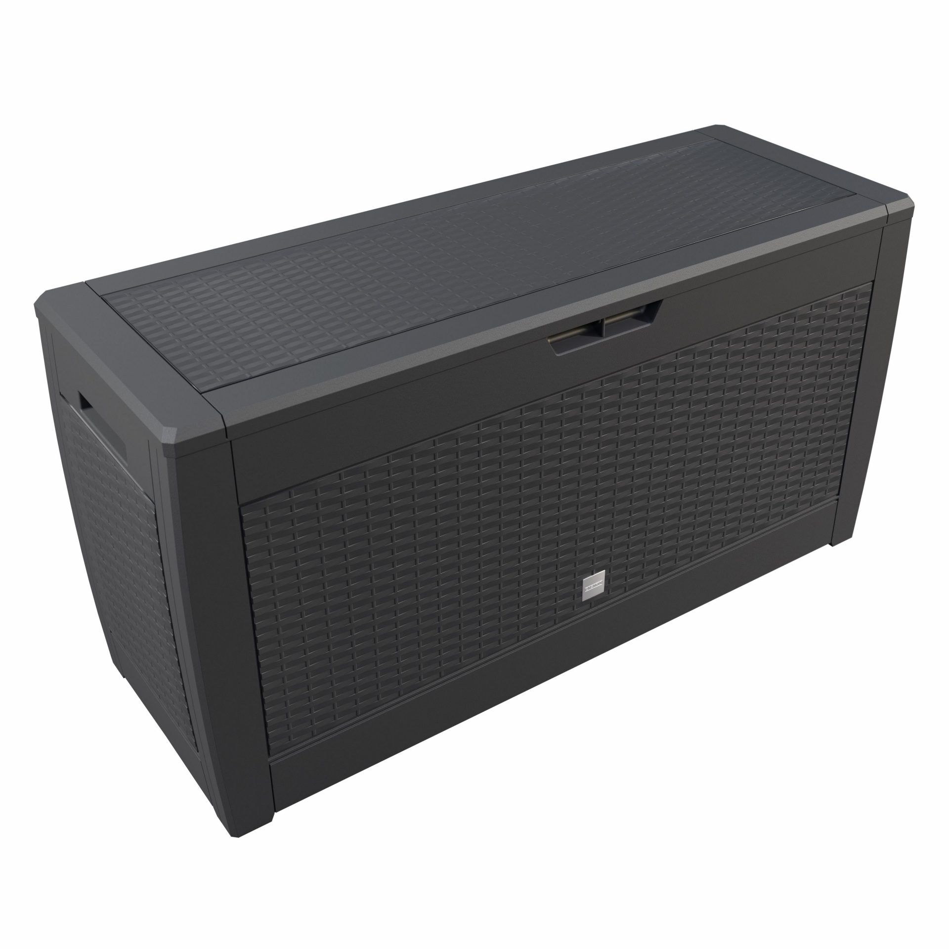 Gartenbox Rato 310L Anthrazit Rattan Optik wasserdicht