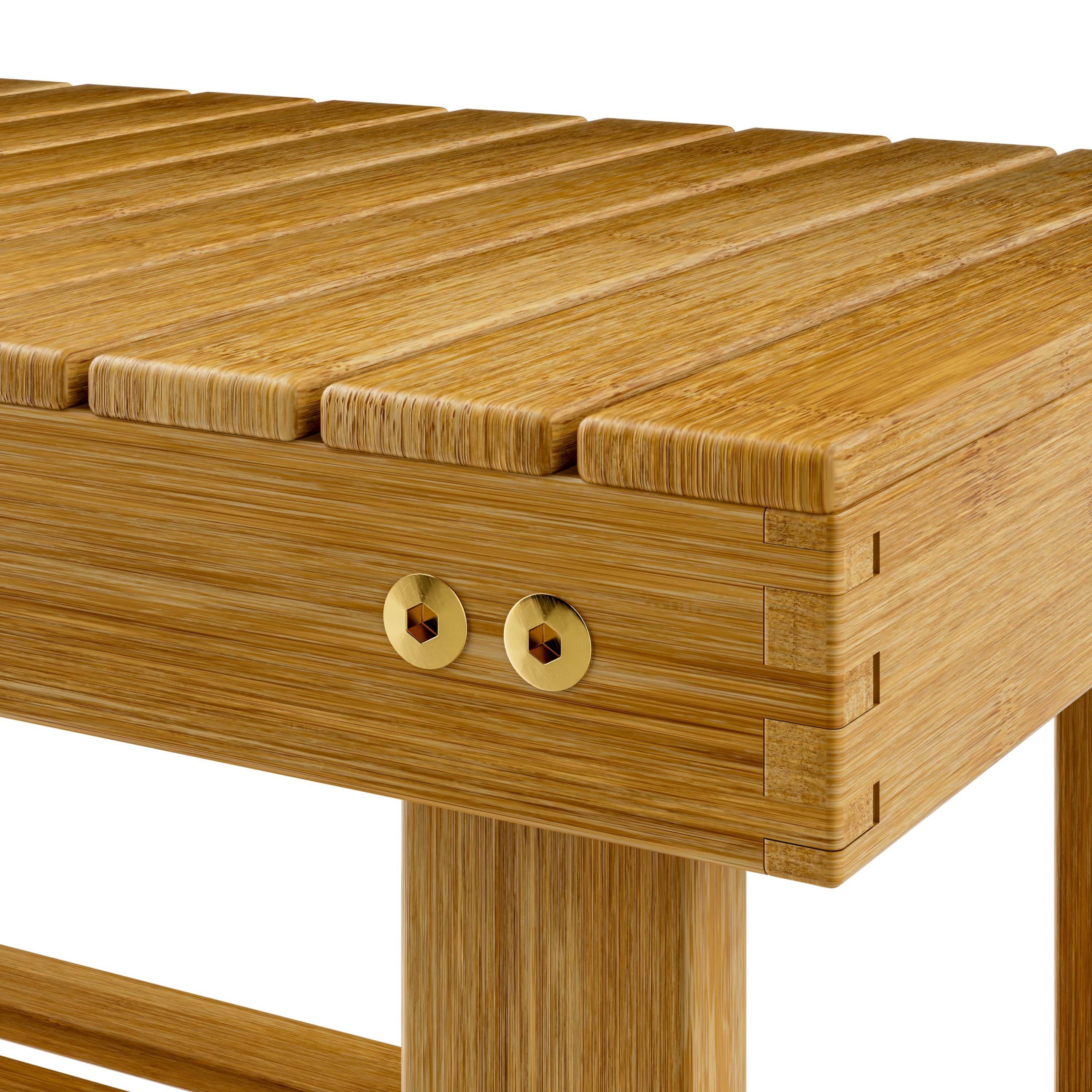 Schuhregal 2in1 Akazienholz FSC®-zertifiziert 90x33x46cm
