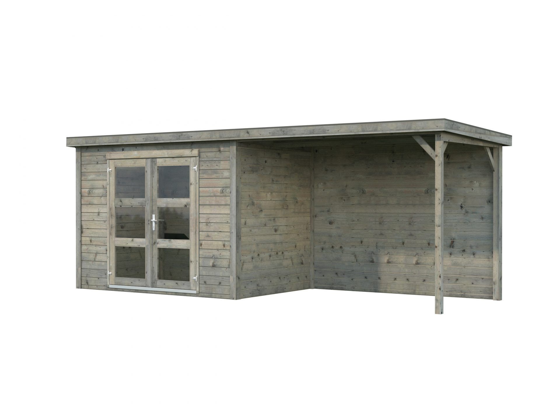 Flachdach Gartenhaus Aktion 71