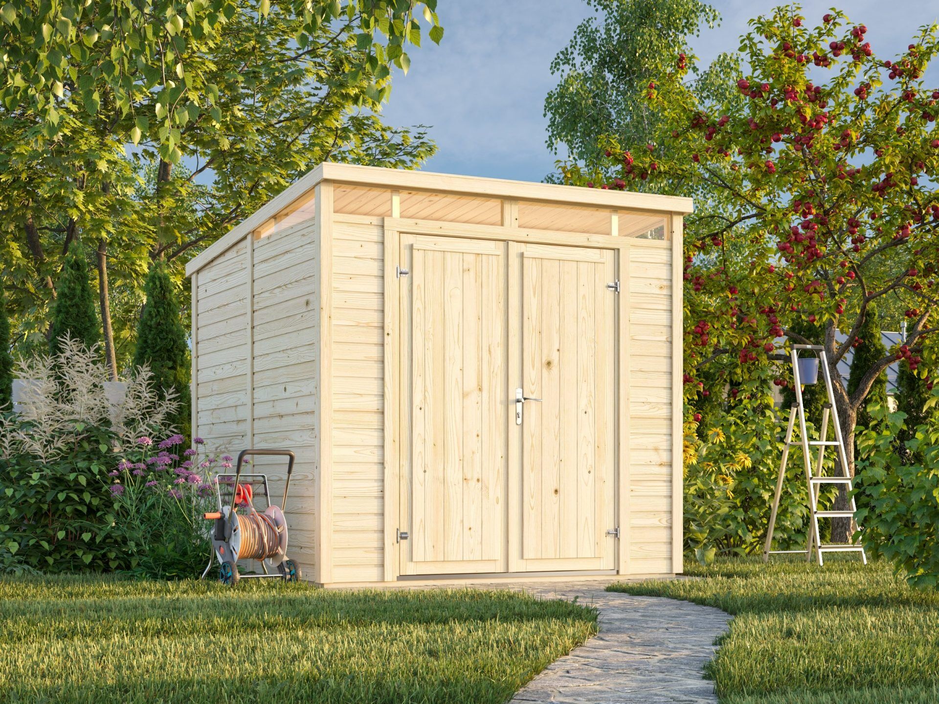 Palmako Pultdach Gerätehaus Elias 4,9 m²