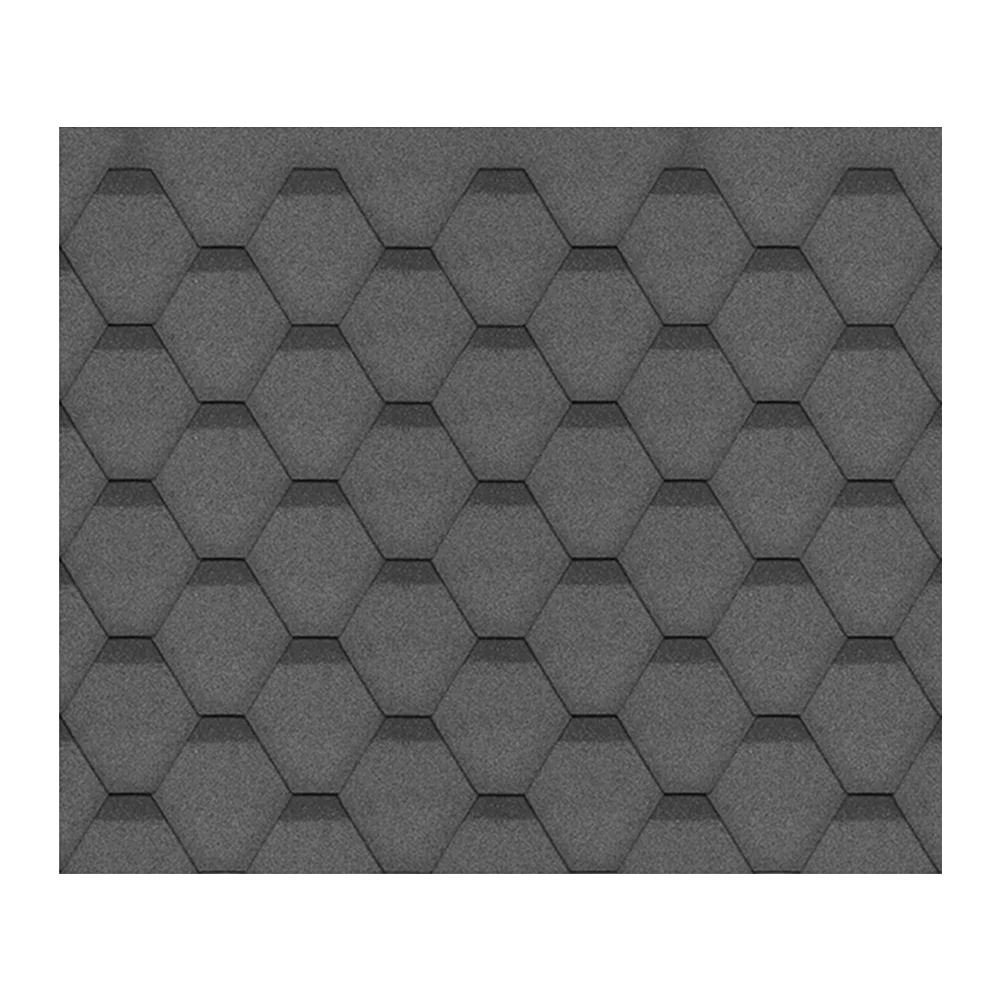 Schindeln Hexagonal Schwarz