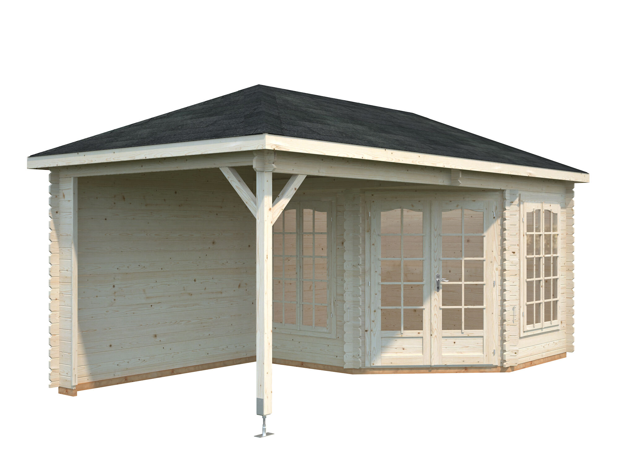 Gartenhaus mit besonderer Dachform