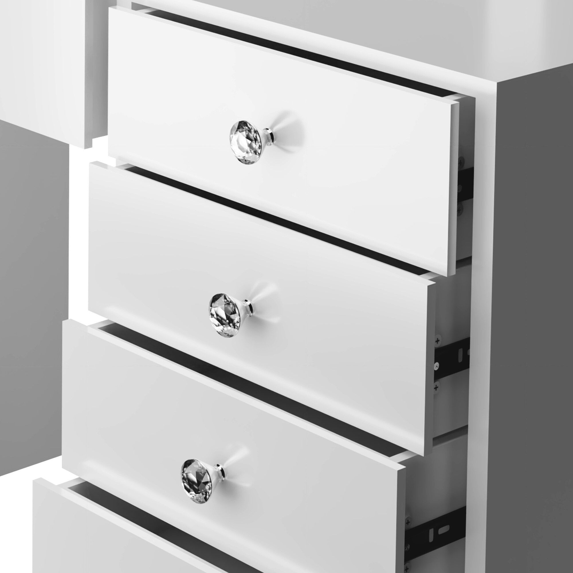 Schminktisch Attalla, weiß