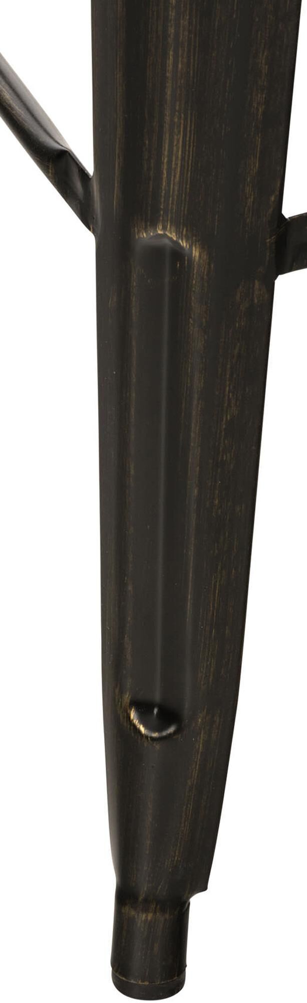 2er Set Barhocker Mason, schwarz-gold