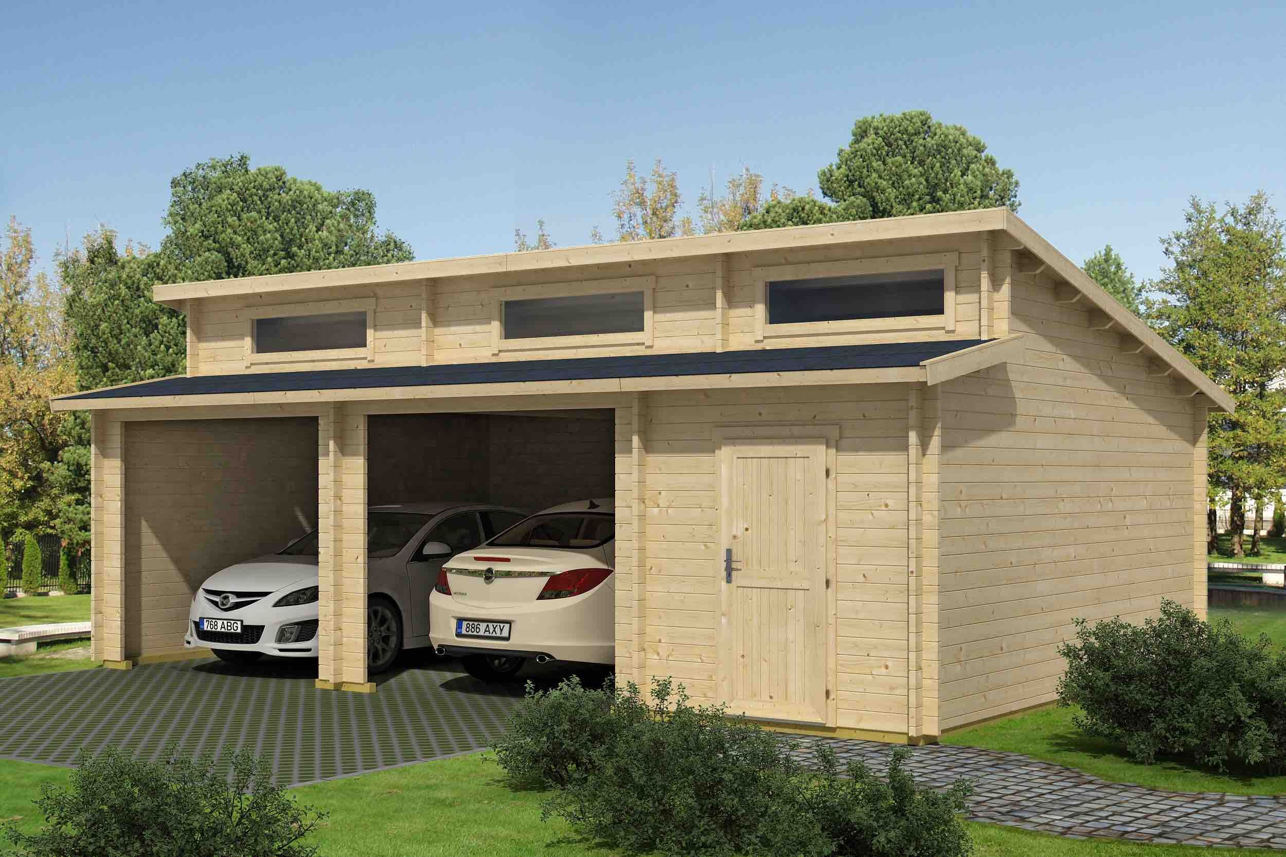 Holzgarage