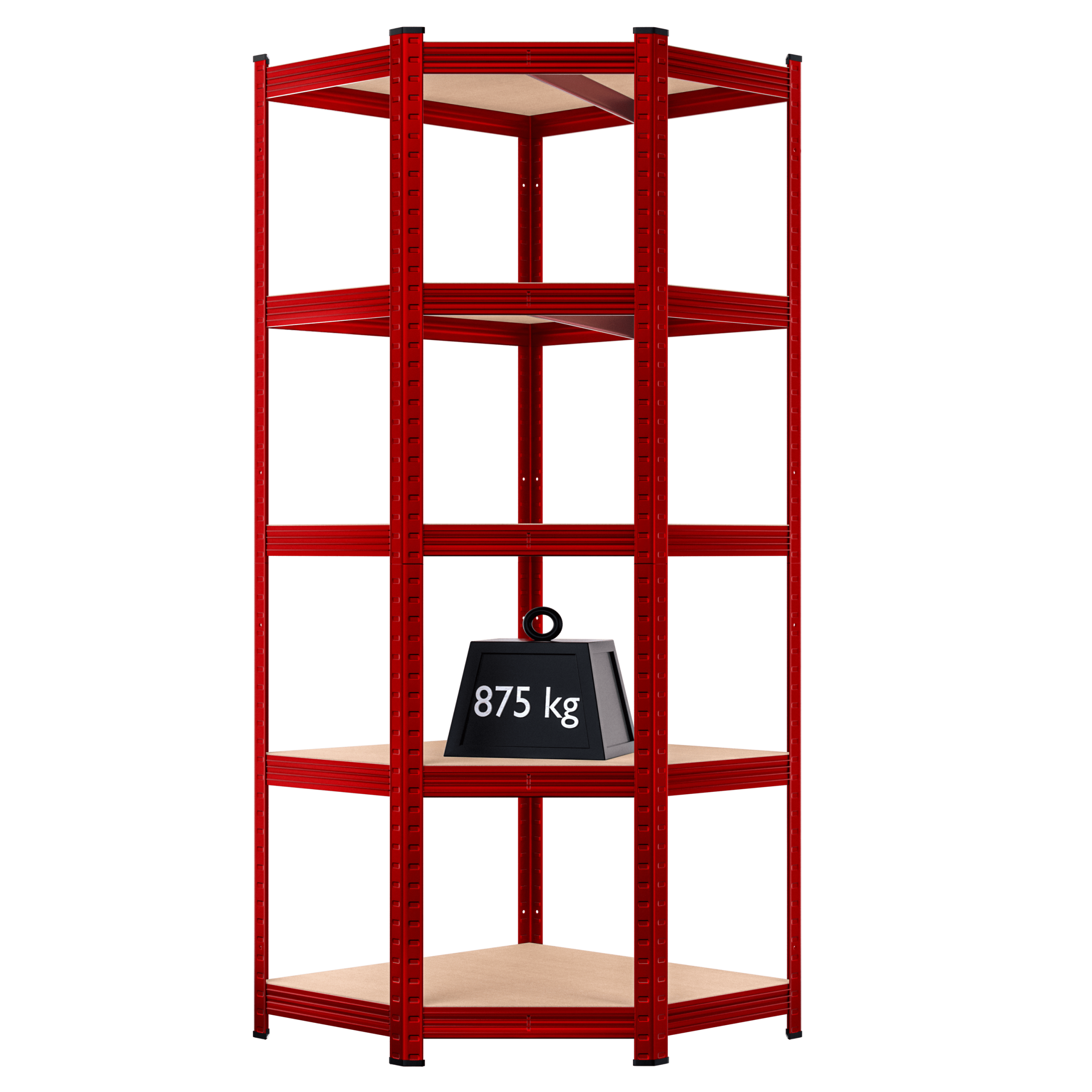 Schwerlasteckregal Rot 180x70x40cm verzinkt 875kg