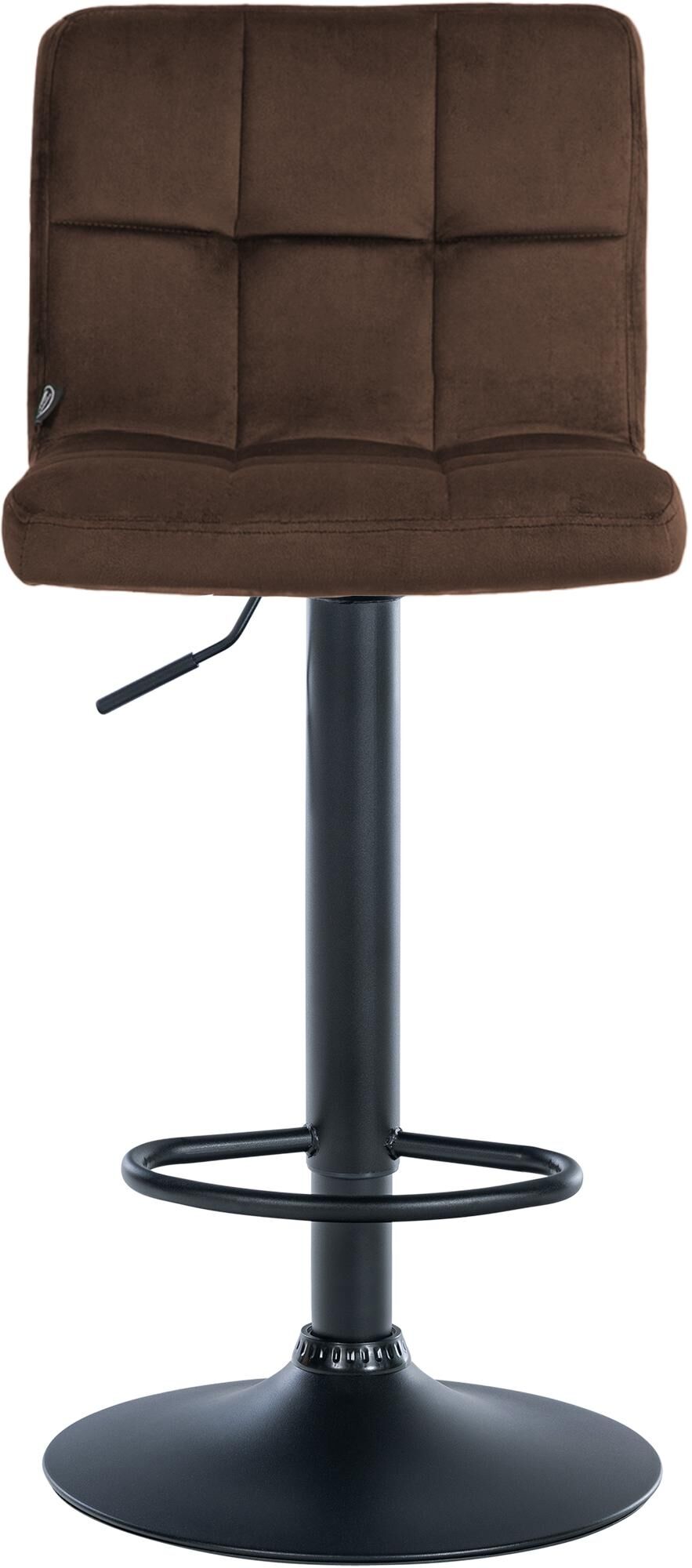 Barhocker Peru Samt schwarz, braun