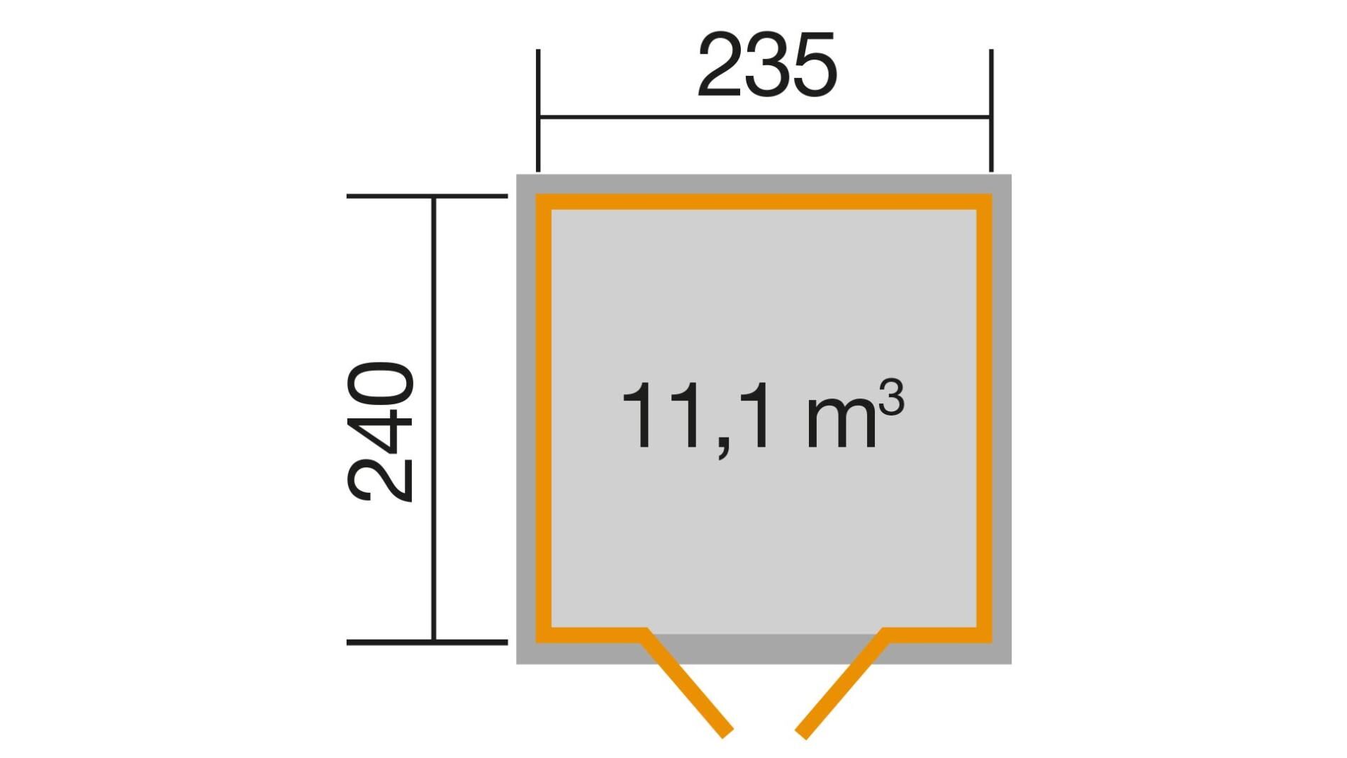 weka Gartenhaus 219 - 2,6x2,8m