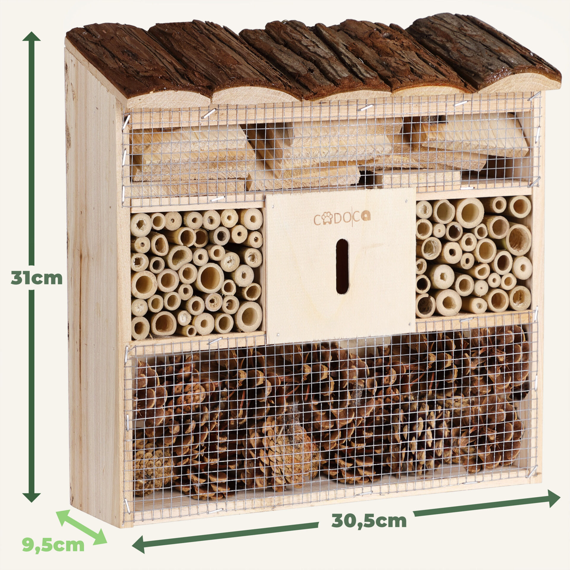 Insektenhotel Nistkasten 30,5x9,5x31cm