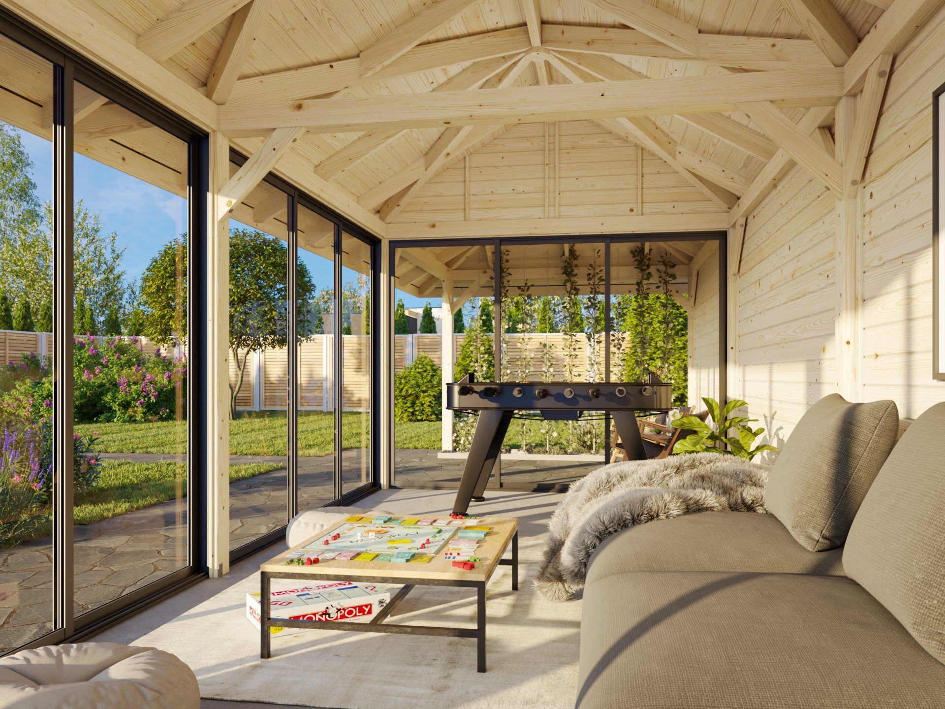 Palmako Pavillon Bianca 24,9 m2 Set 218 Slide