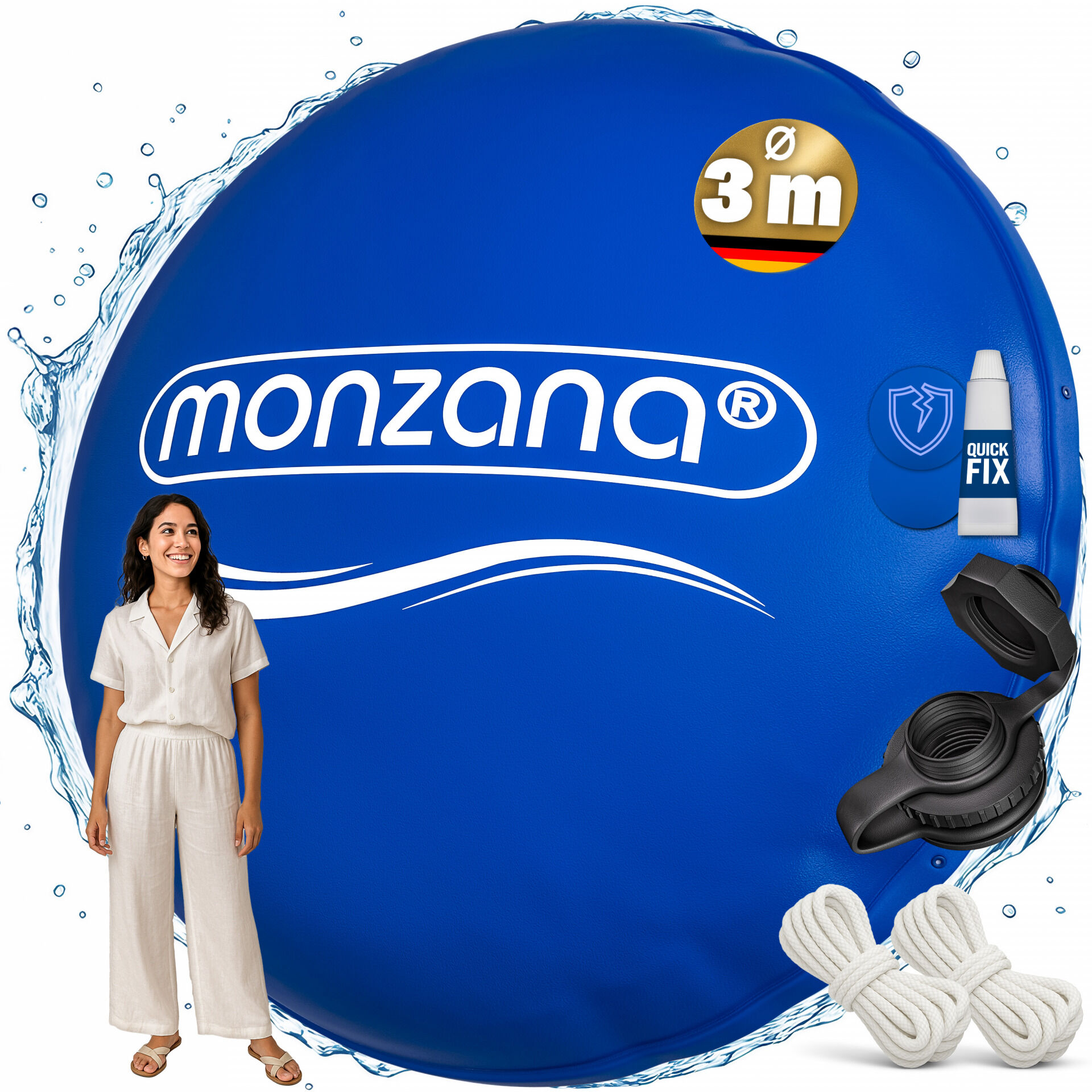 Poolkissen XXL Blau Ø3m -20°C