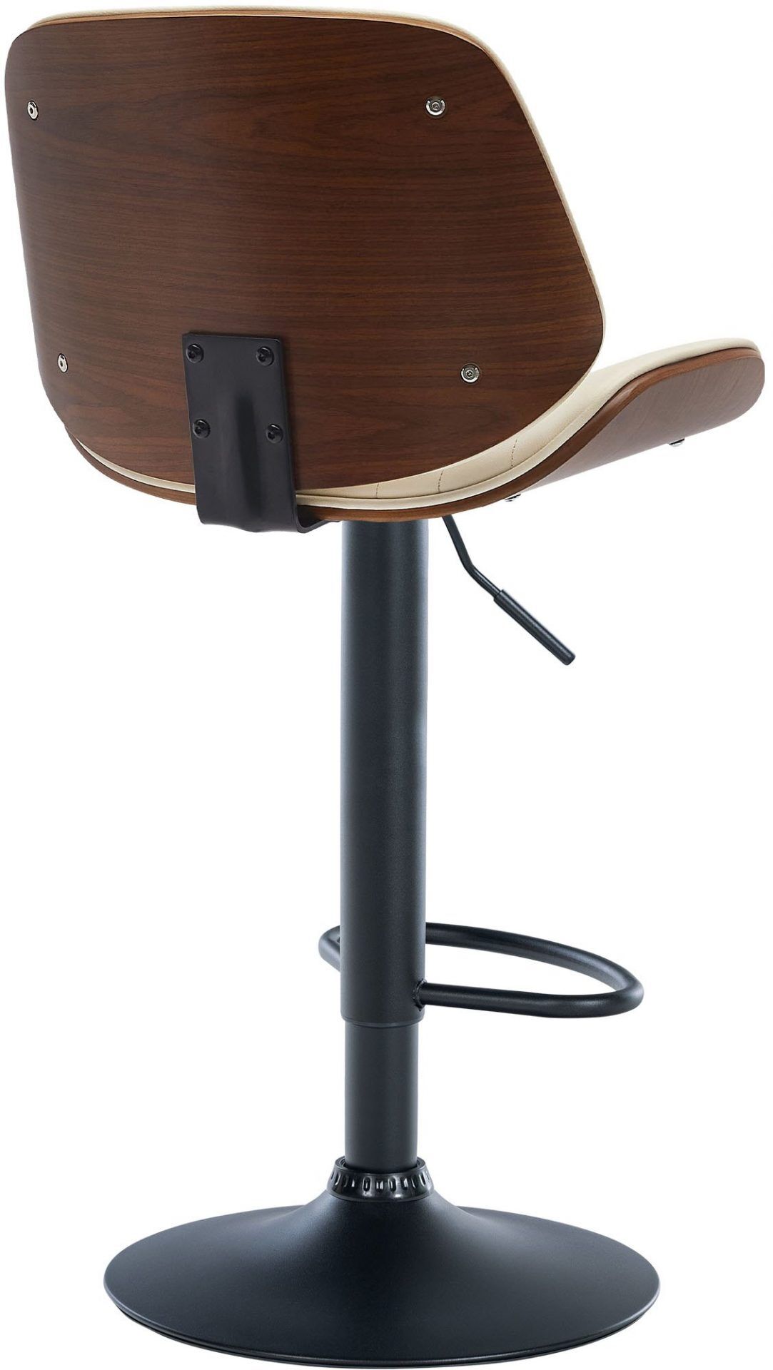 2er Set Barhocker Nova Kunstleder, walnuss/creme