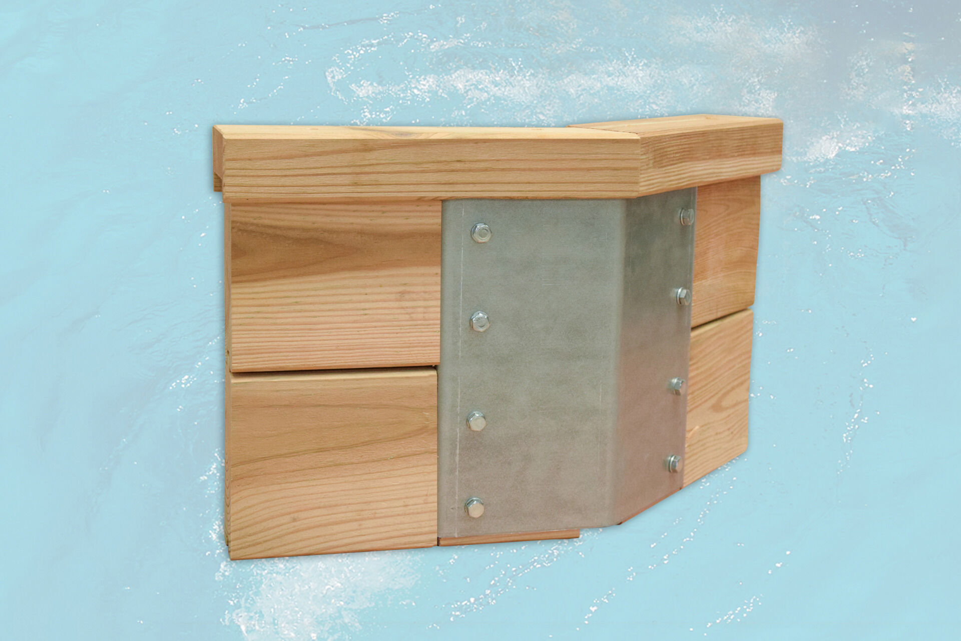 weka Massivholzpool 593, inkl. Übersteigleiter und Einhängefilter