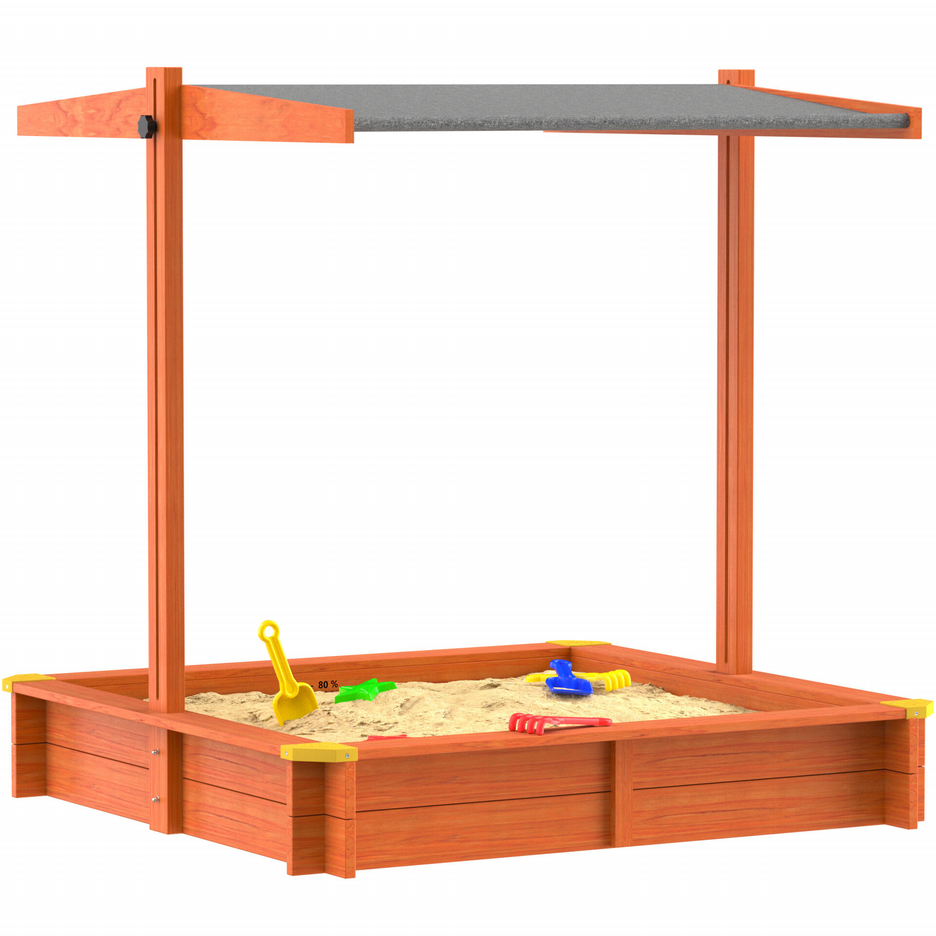 Sandkasten Sami 120x120cm UV-Schutz 50+