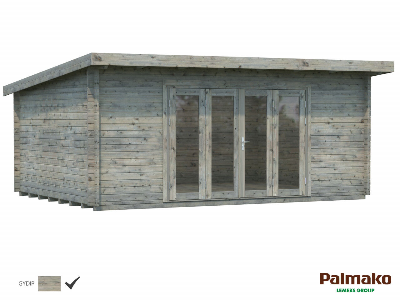 Pultdach Palmako Gartenhaus Lea 19,4 m²