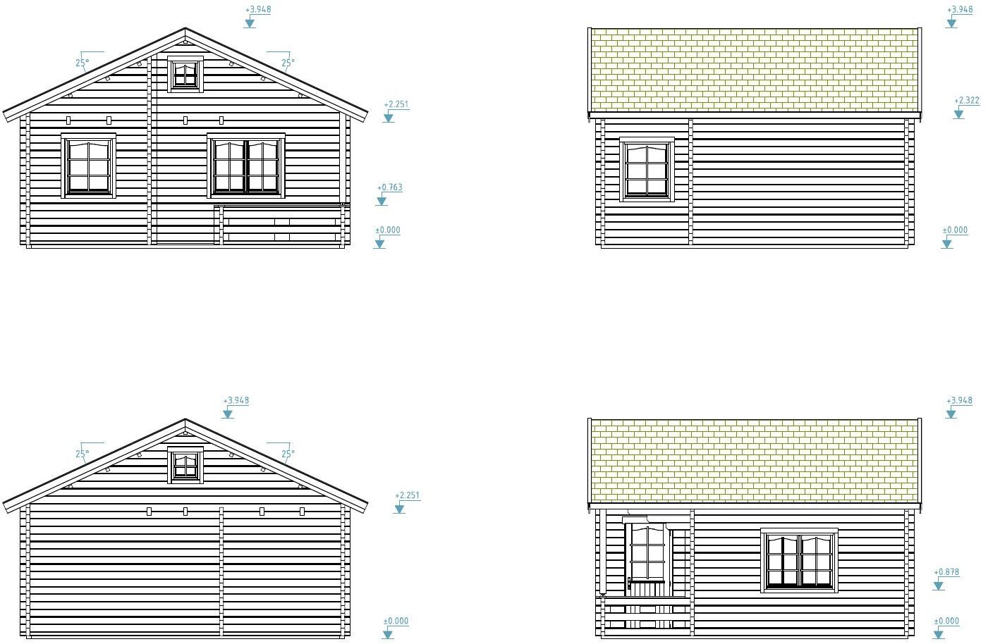 Palmako Ferienhaus Emily 40,1+5,2 m²