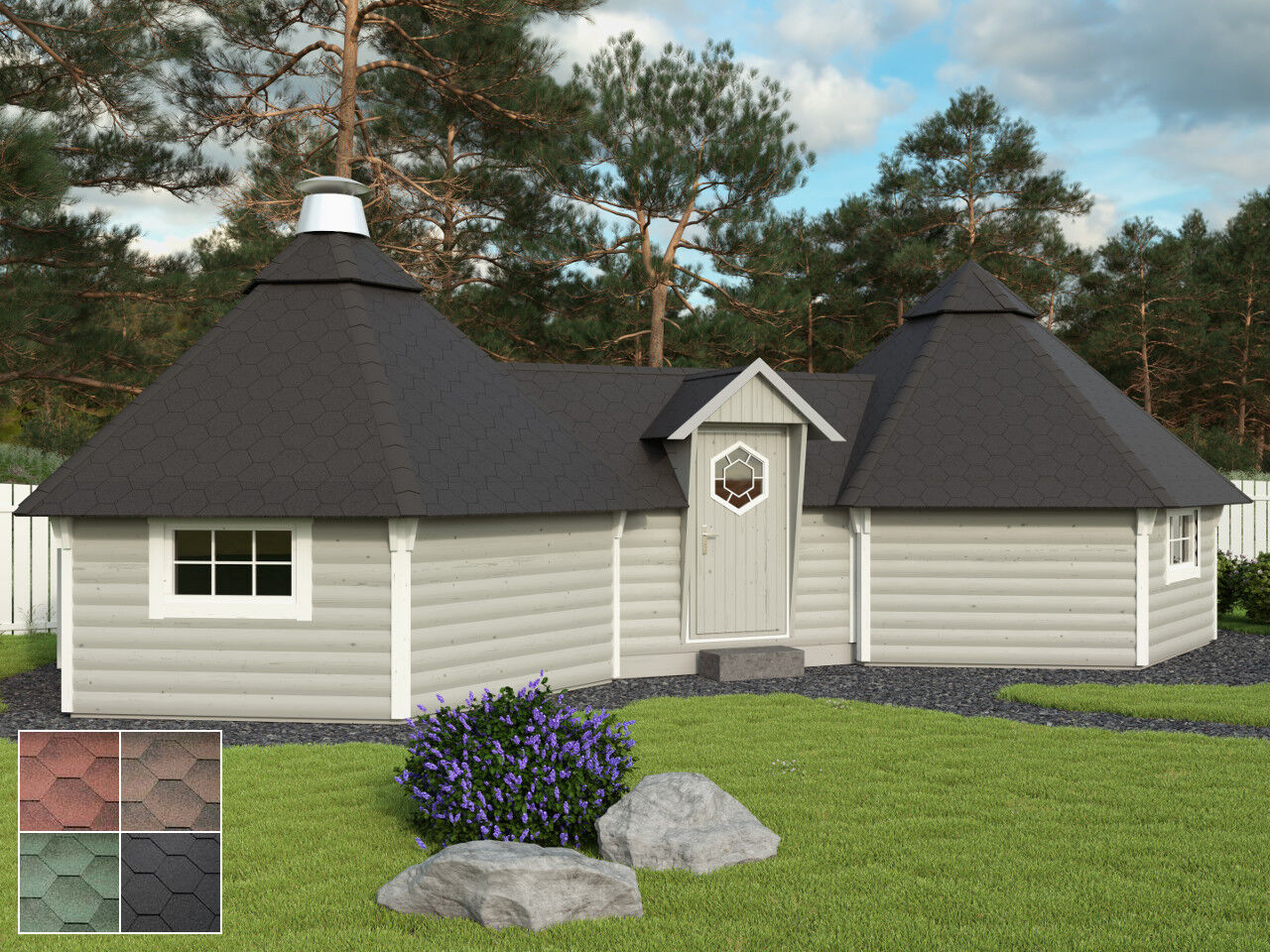 Grillkota Finnland Premium 12 + 12 m²