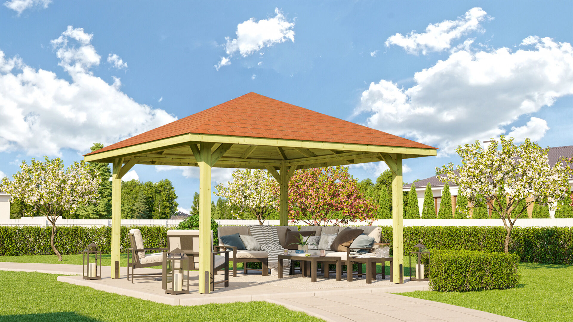 weka Gartenoase 651 A Gr.1, Sparset inkl. roten DS