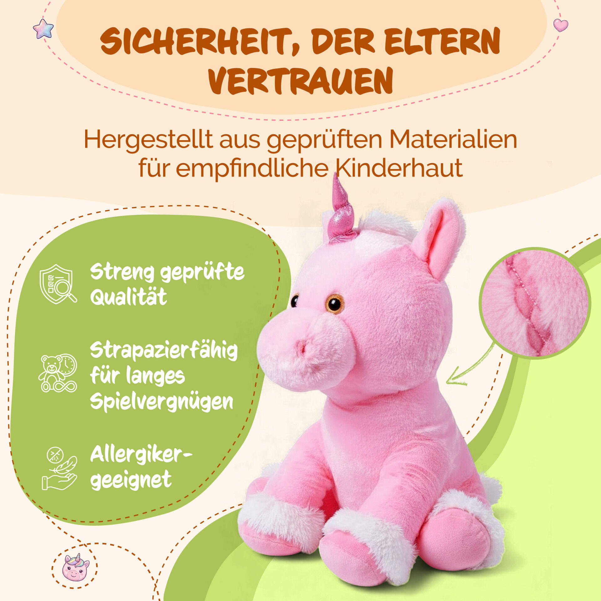 Kuscheltier Einhorn 72cm