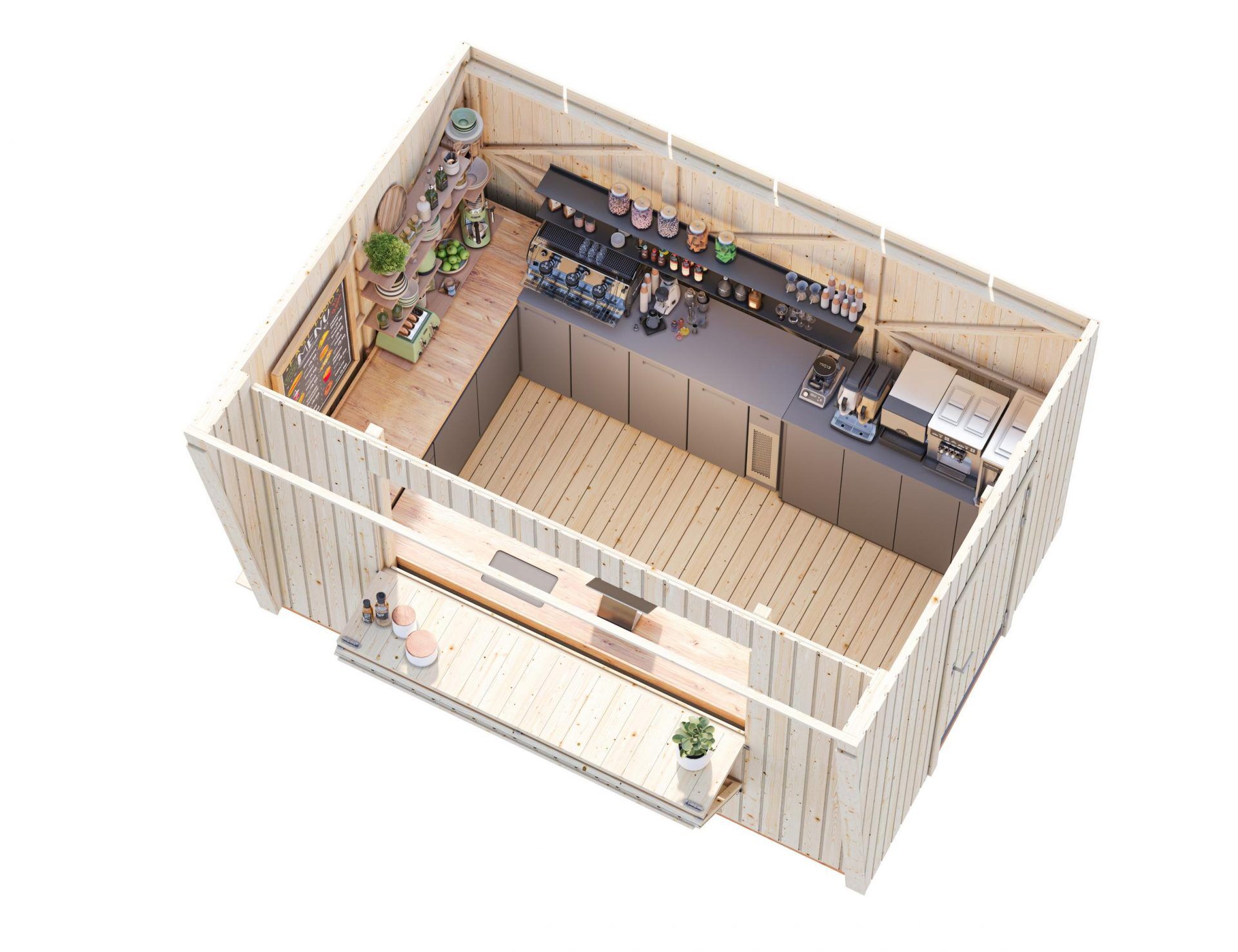 Palmako Marktstand Kira 7,7 m²